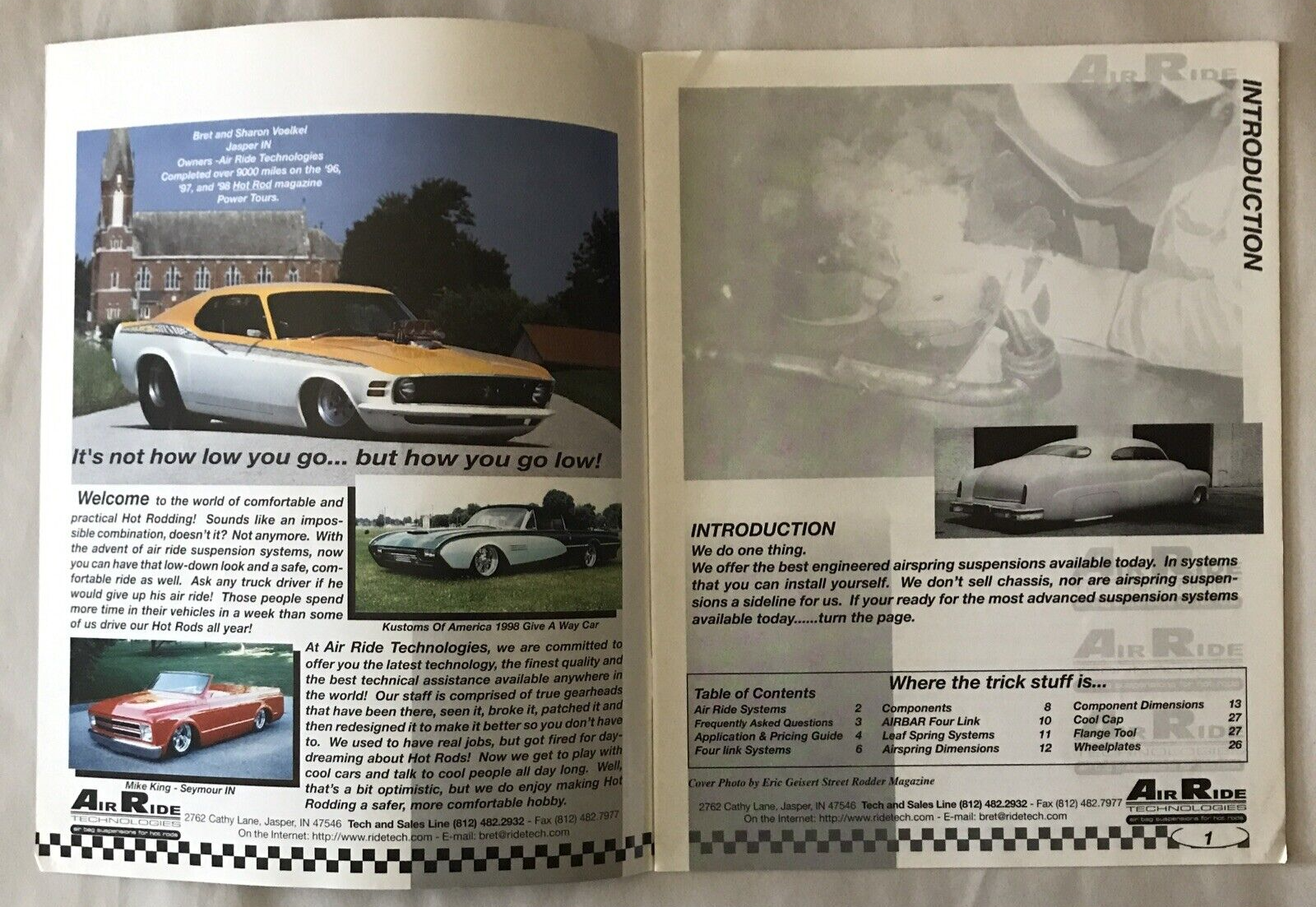 AIR RIDE TECHNOLOGIES-1998 CATALOG & TECHNICAL MANUAL-VOLUME TWO