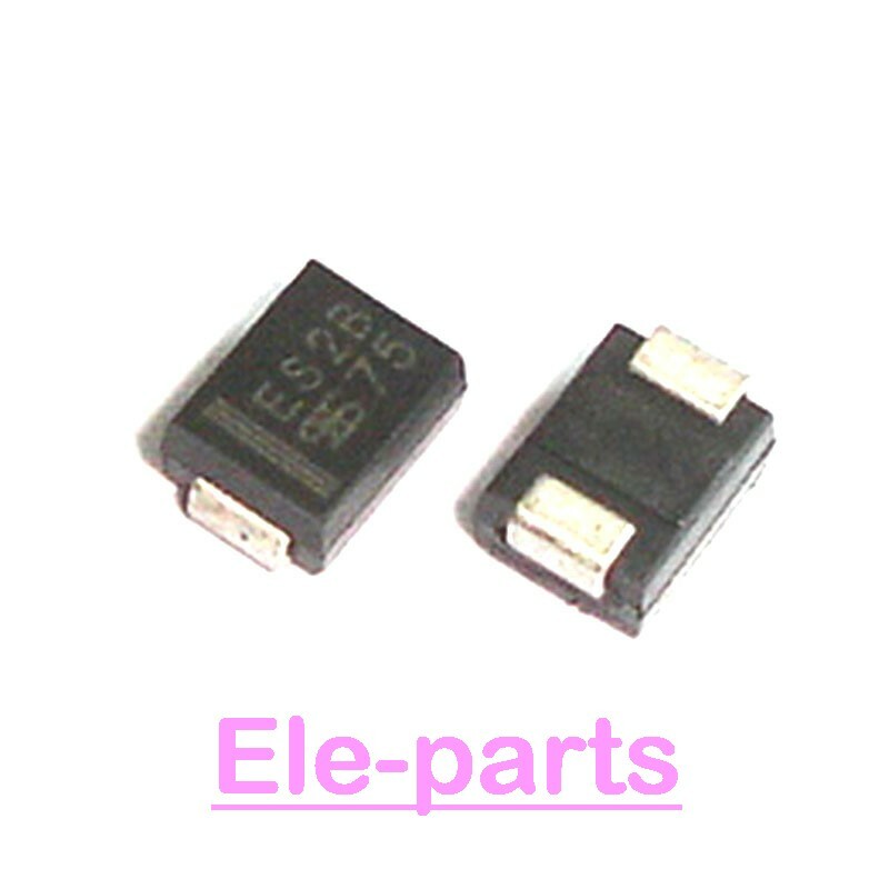50 PCS ES2B DO-214AA SMB 2.0 Amp Surface Mount Ultrafast Plastic Rectifier Diode
