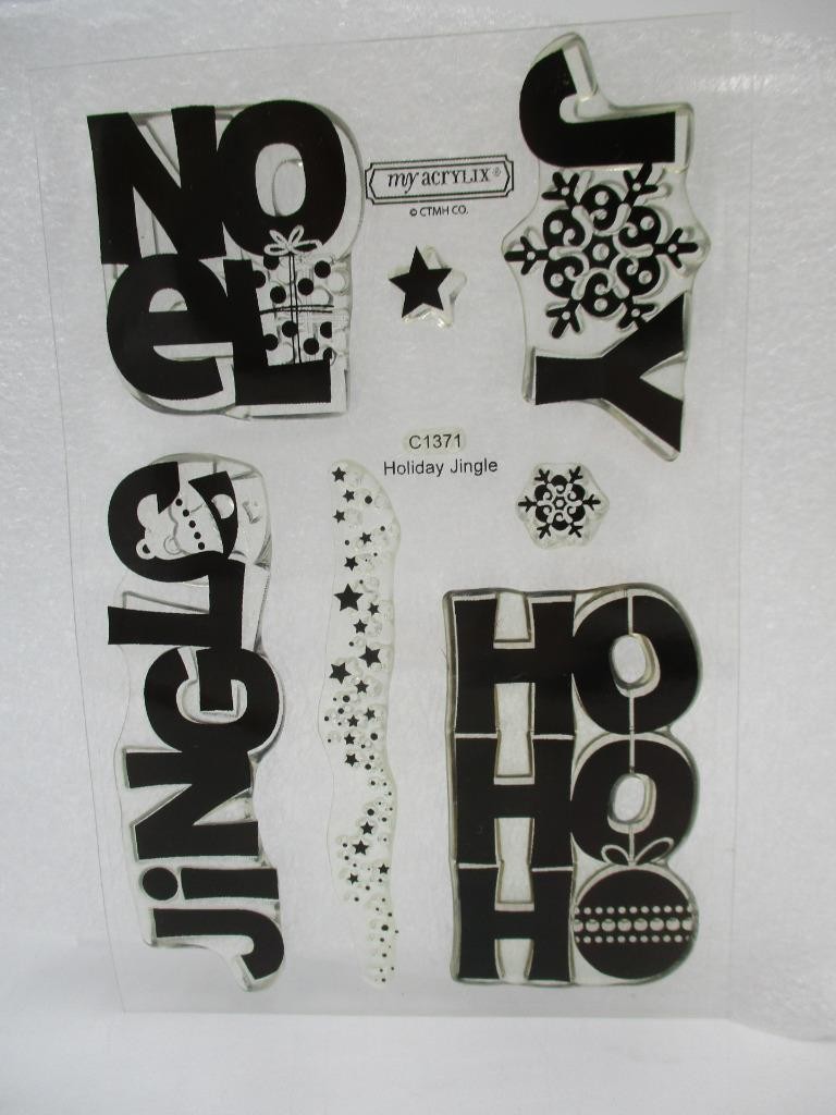 Close to My Heart CTMH C1371 Stamp Set Holiday Jingle Christmas Joy Noel Jingle