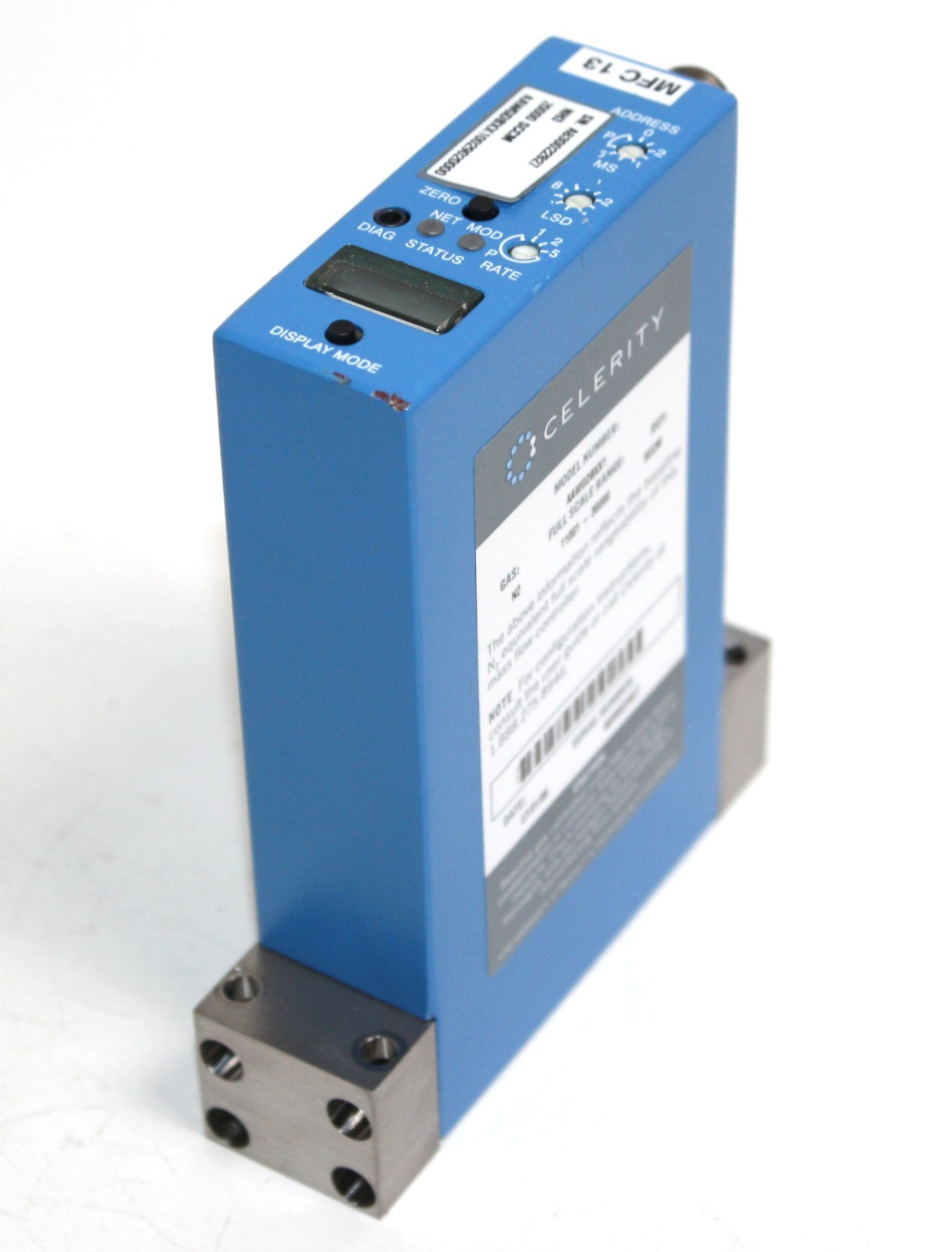 Celerity AAWGDBXX1 MFC IN3XP Mass Flow Controller, NH3 20000 SCCM