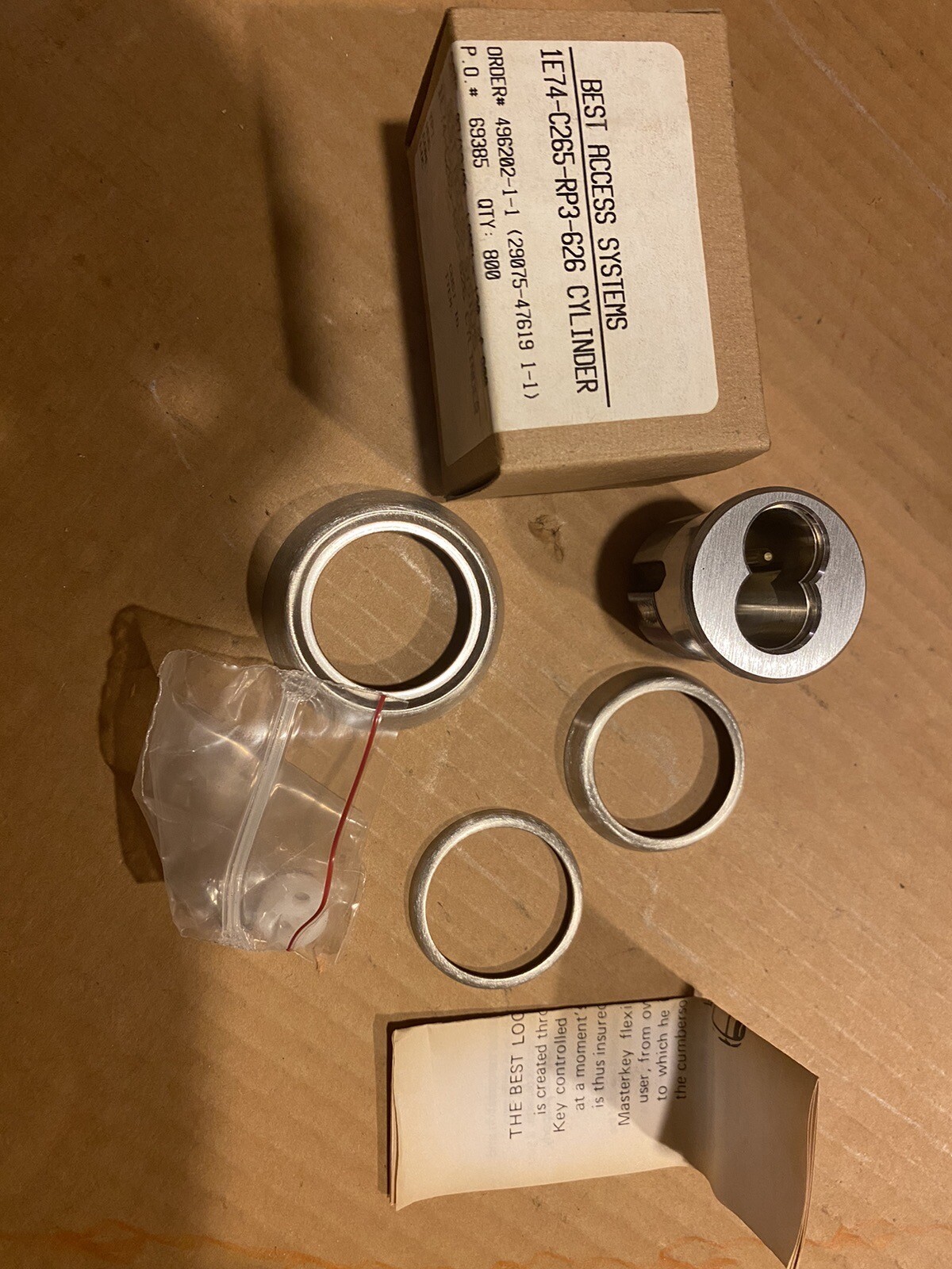 Best Mortise Cylinder 626 Finish 1E74 C265 626