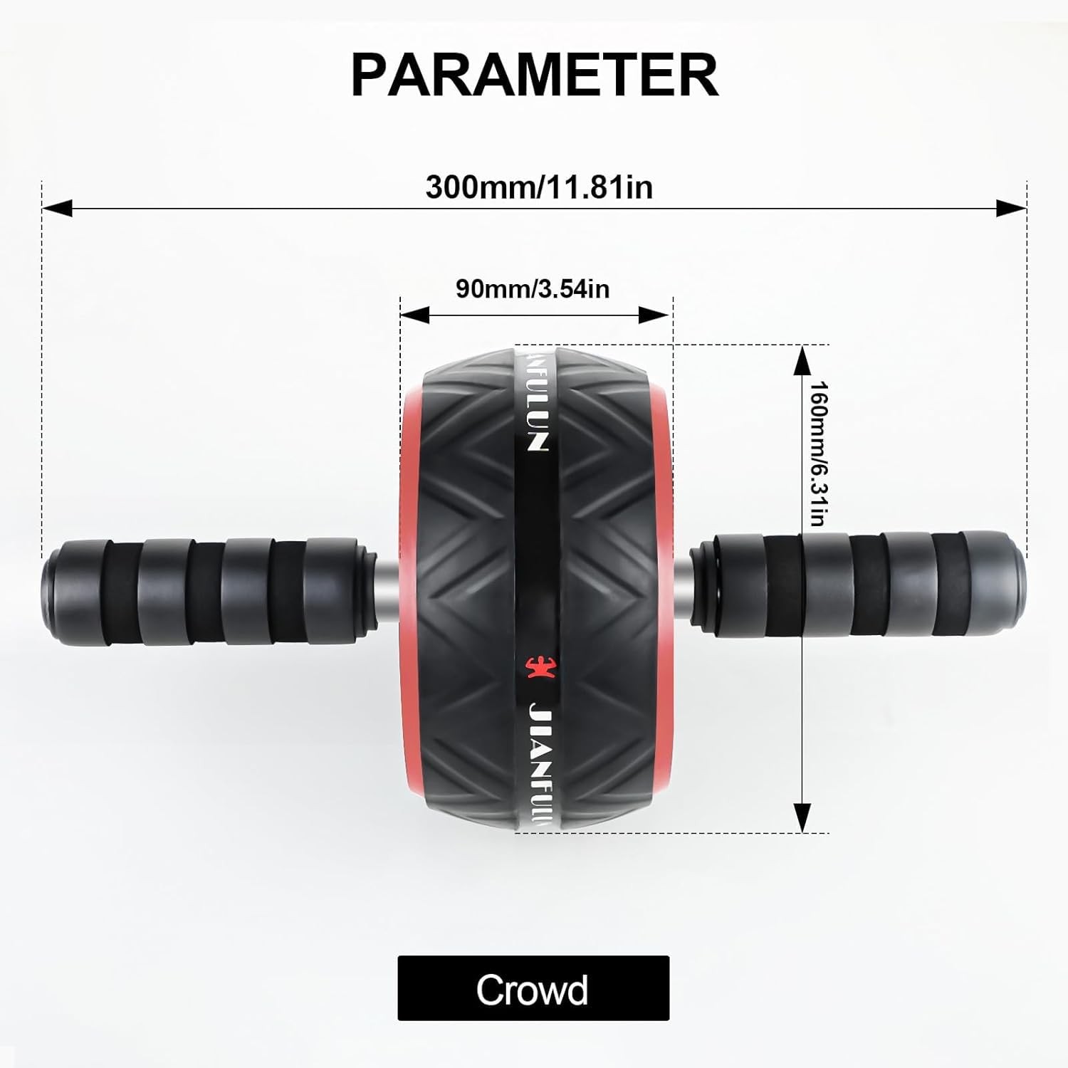 Ab Roller Wheel with Knee Pad for Core Strength Training and Abs Workout