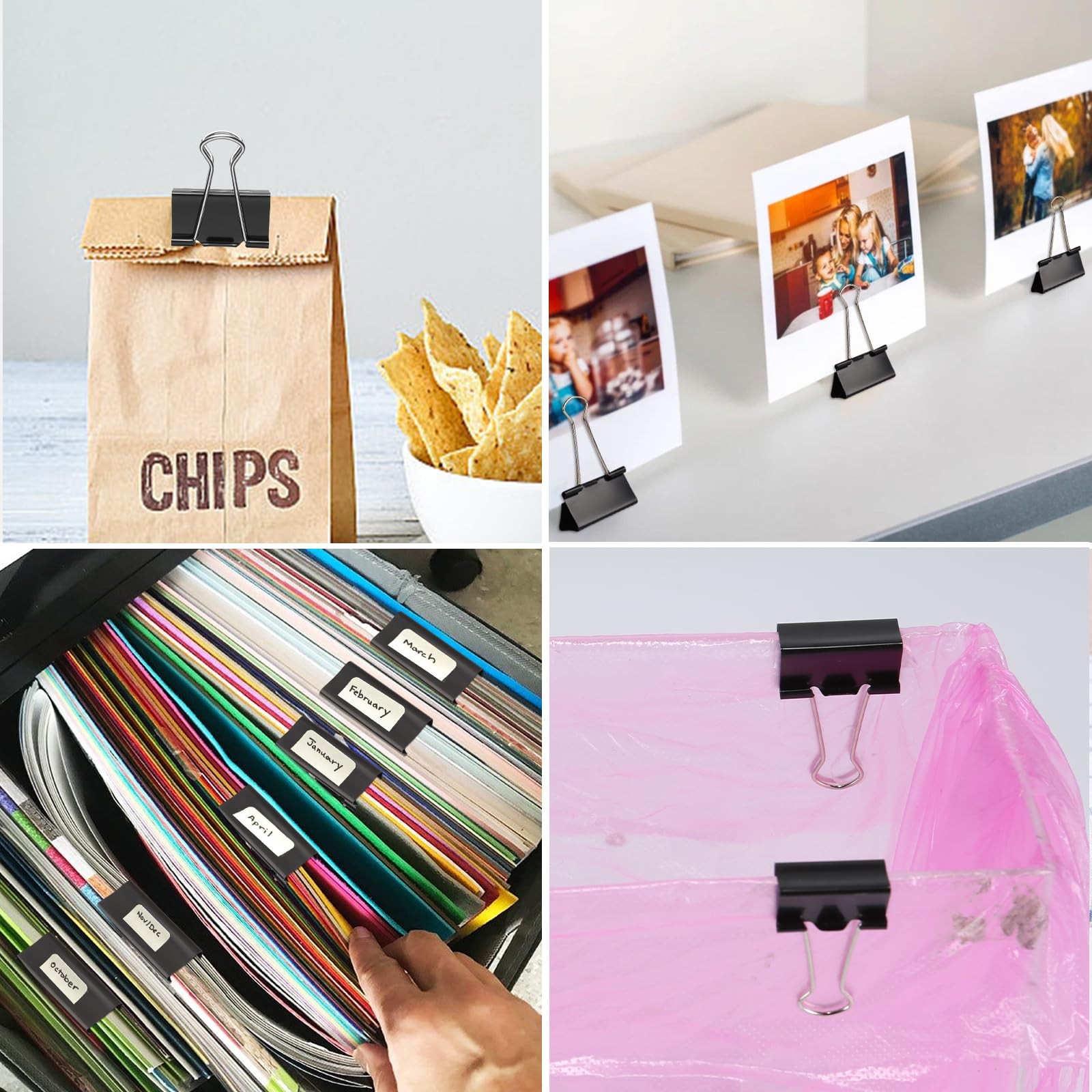 48 Pcs Large and Extra Binder Clips, 2 Inch