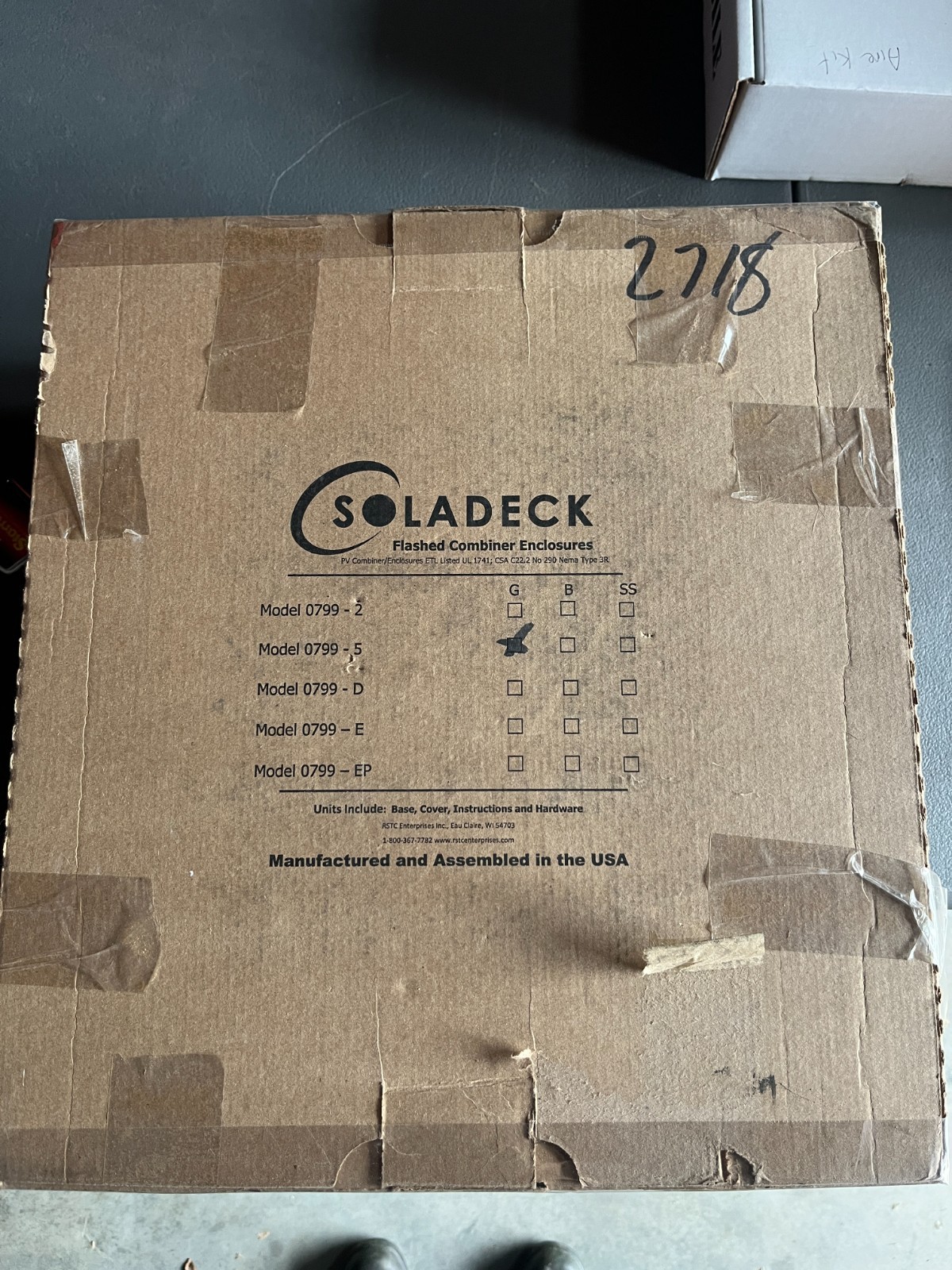 SolaDeck 0799-5G UL 50 Type 3R Enclosure