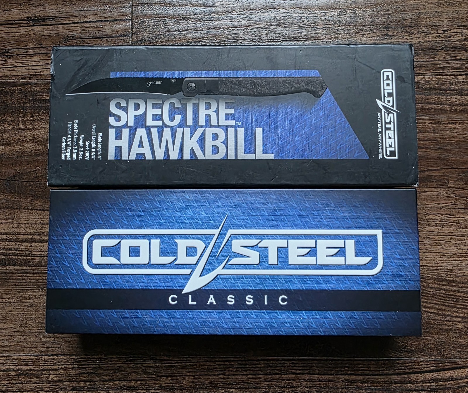 Cold Steel Spectre 3.80" Hawksbill SS Pocket Knife, Forged Carbon #CS-FL-39SHB