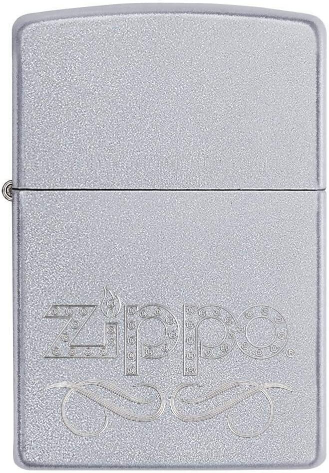 Zippo 24335 Scroll Satin Chrome