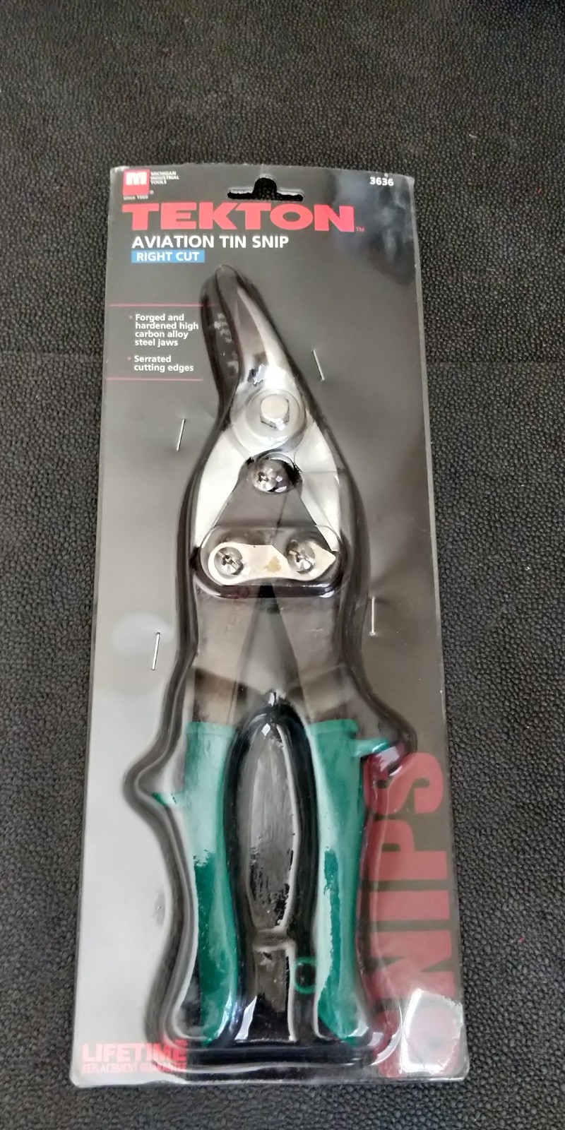 TEKTON Aviation Snip Set Left + Right Cut Offset Tin Cutting Shears 3636 + 3641