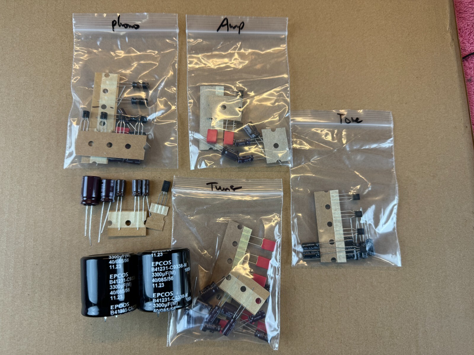 Sherwood S-7200 Complete Rebuild Kit High-Quality Receiver Recap Transistors