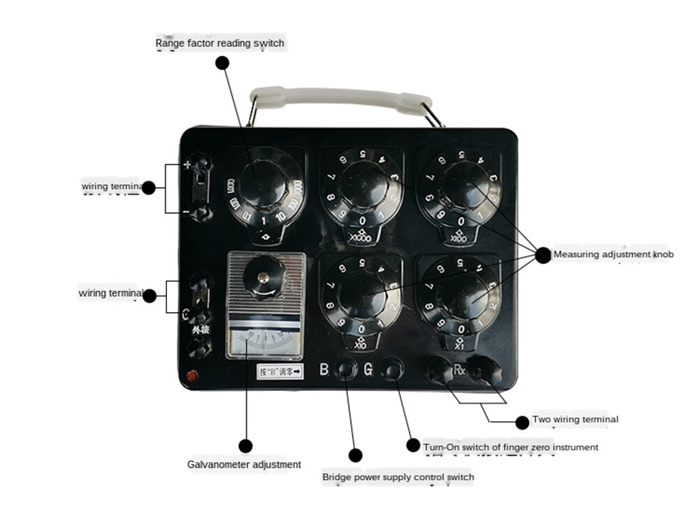 Lab DC Resistance Box DC Wheatstone Bridge Single arm DC Bridges