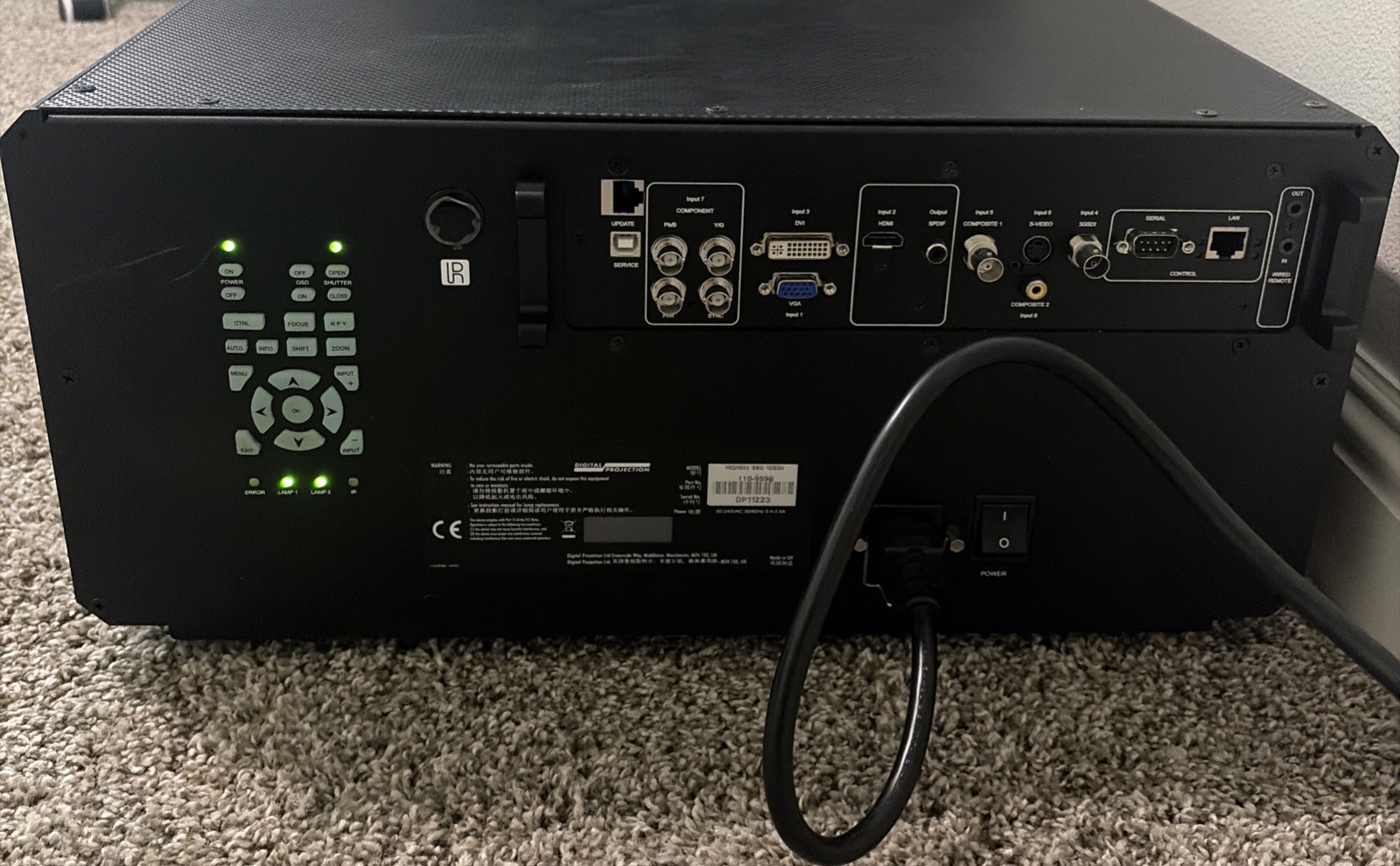 Digital Projection HIGHlite Cine 1080p 660 Projector W/ Remote
