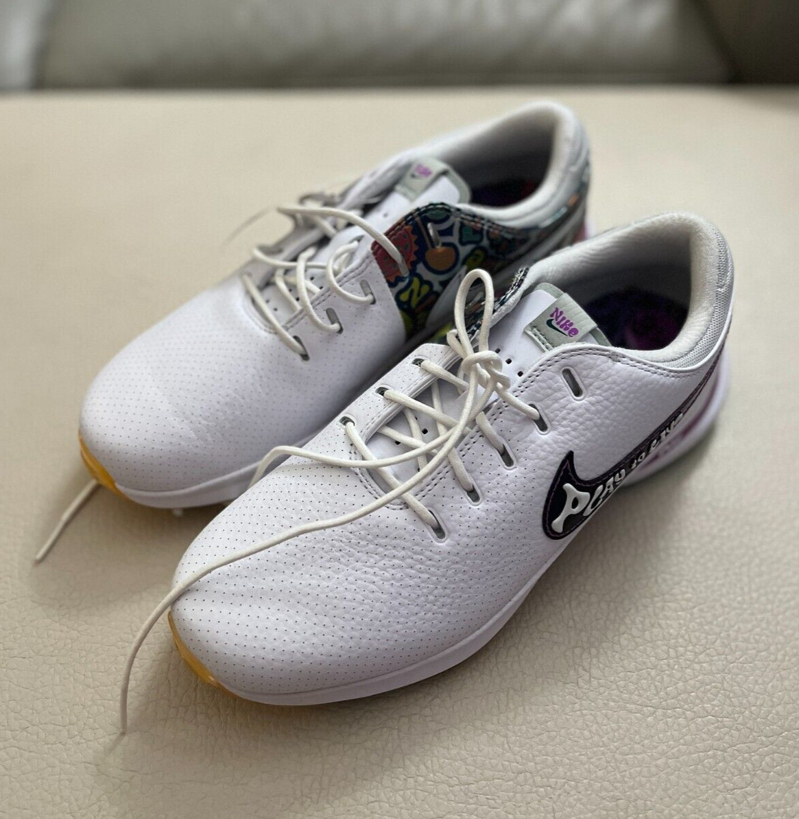 Nike Air Zoom Victory Tour 3 NRG Golf Shoes Play to Live DZ4558-100 US 8.5/EU 42