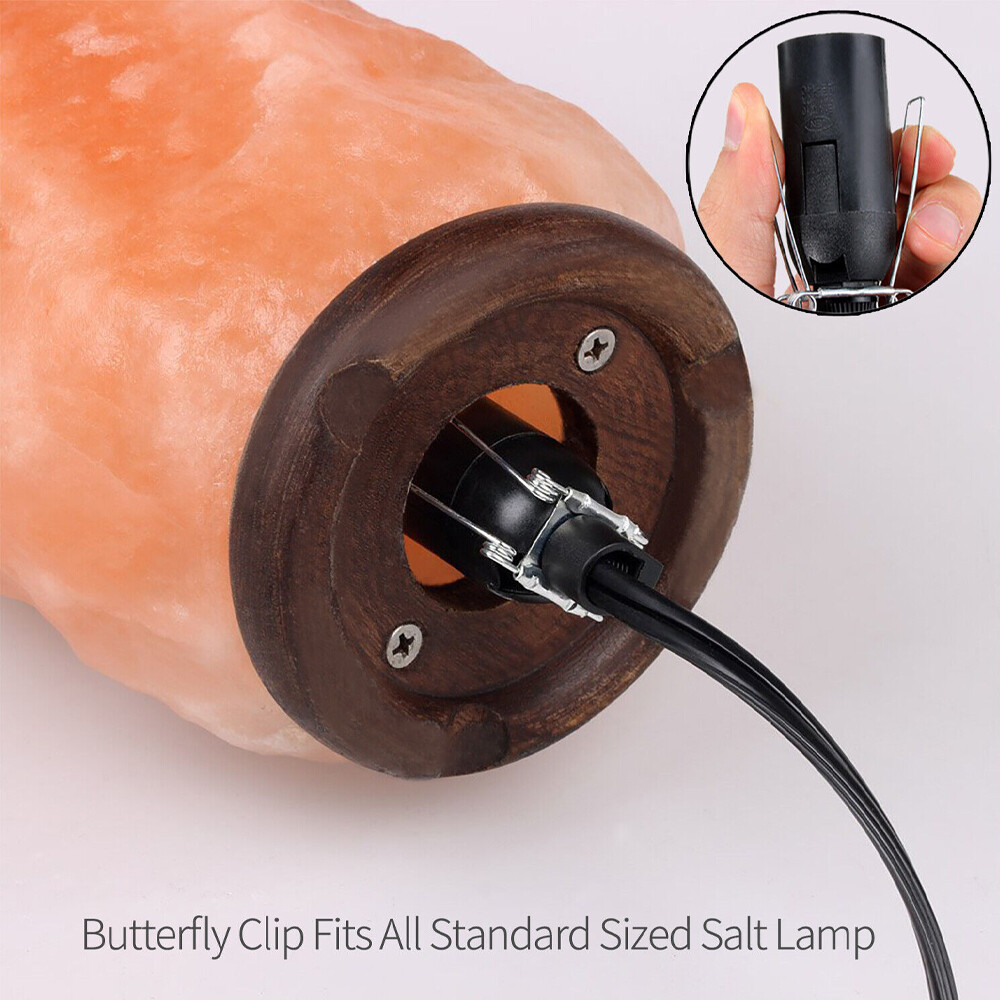2PCS 6FT Salt Lamps Replacement Cord with Dimmer Switch E12 C7 Socket US