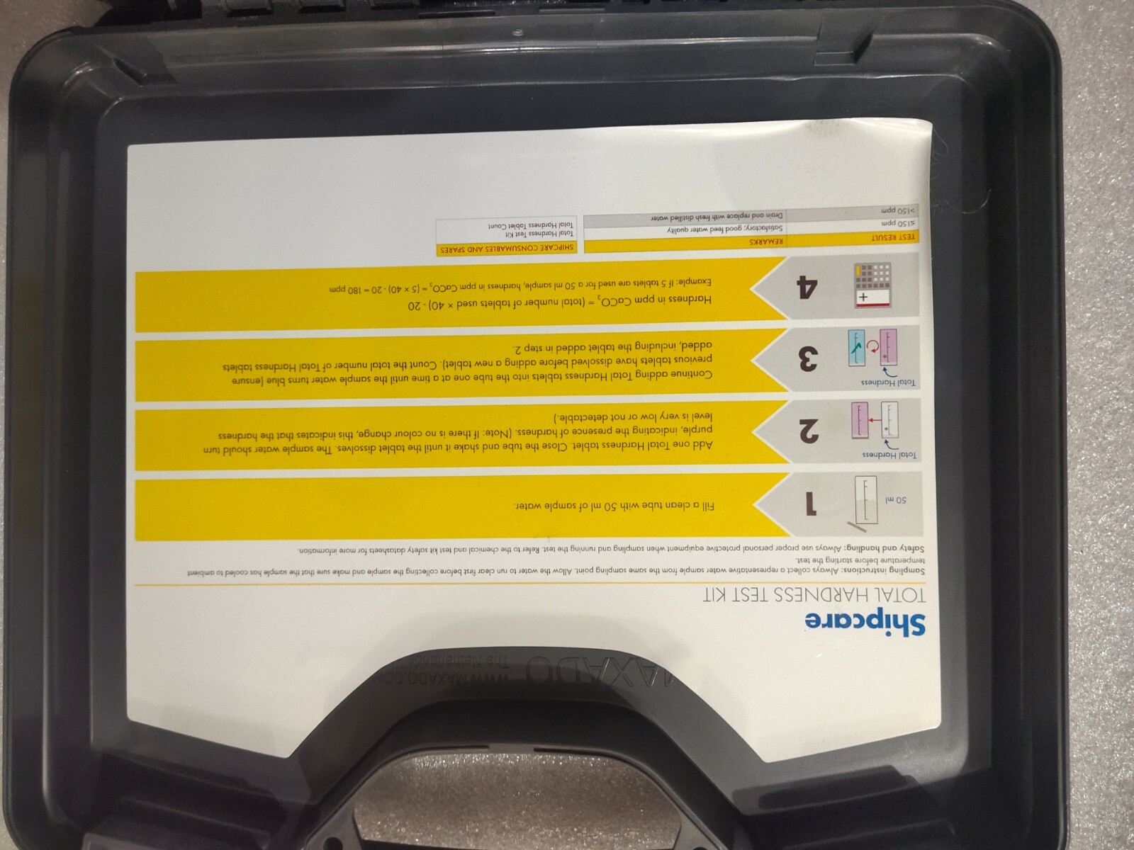 TOTAL HARDNESS TEST KIT, SHM-TH, SHIP CARE