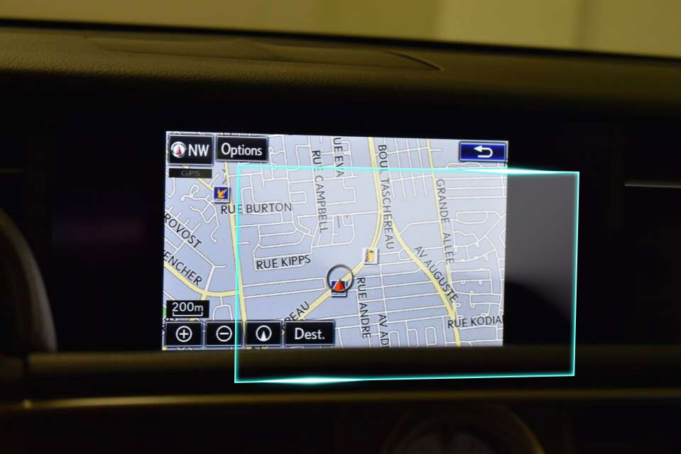 Crystal Clear Screen Protector for 2016 Lexus RC 350 Vehicle Navigation