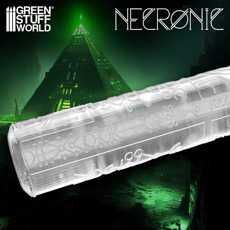 Rolling Pin NECRONIC Texture for wargame miniature bases terrain roller bases