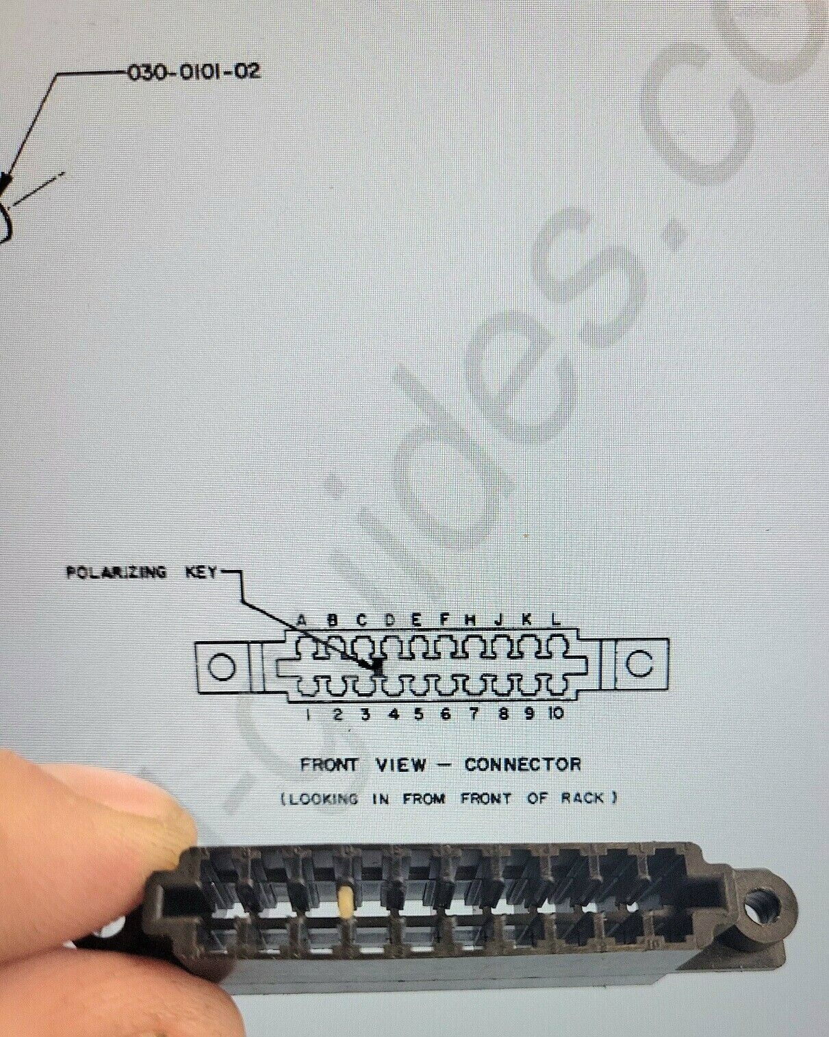 Bendix KING 36 pin tray connector & 30 Molex Split Pins King w/ Polarizing Key