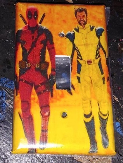 Custom Handmade Deadpool/Wolverine - Light Switch Covers Various Styles