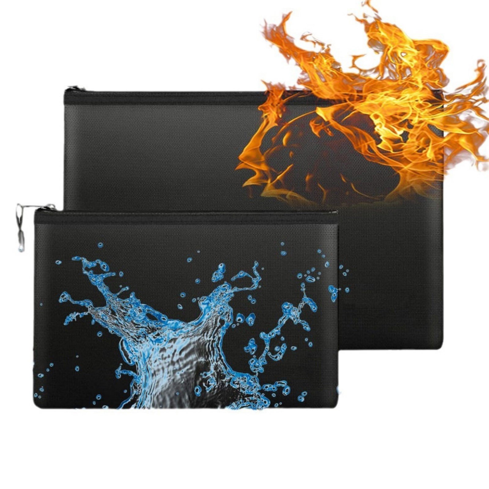 Fireproof Waterproof Document Envelope File Folder Cash Pouch Document Bag