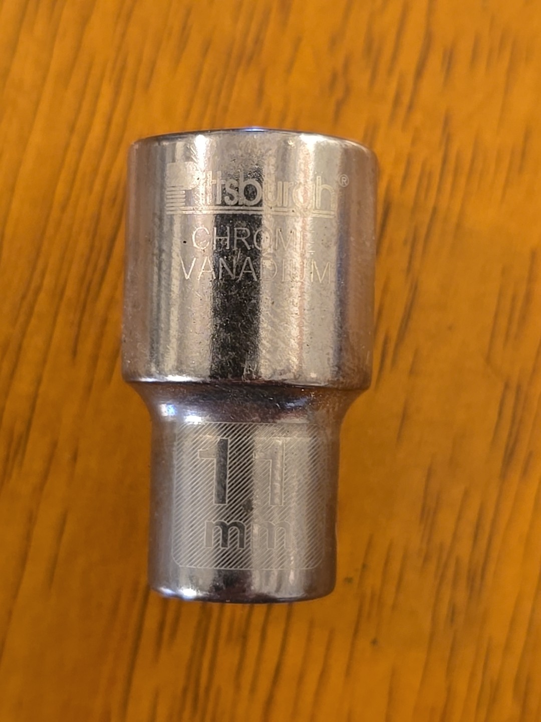 Vintage Pittsburgh 11mm Socket 6 point 1/2" Drive