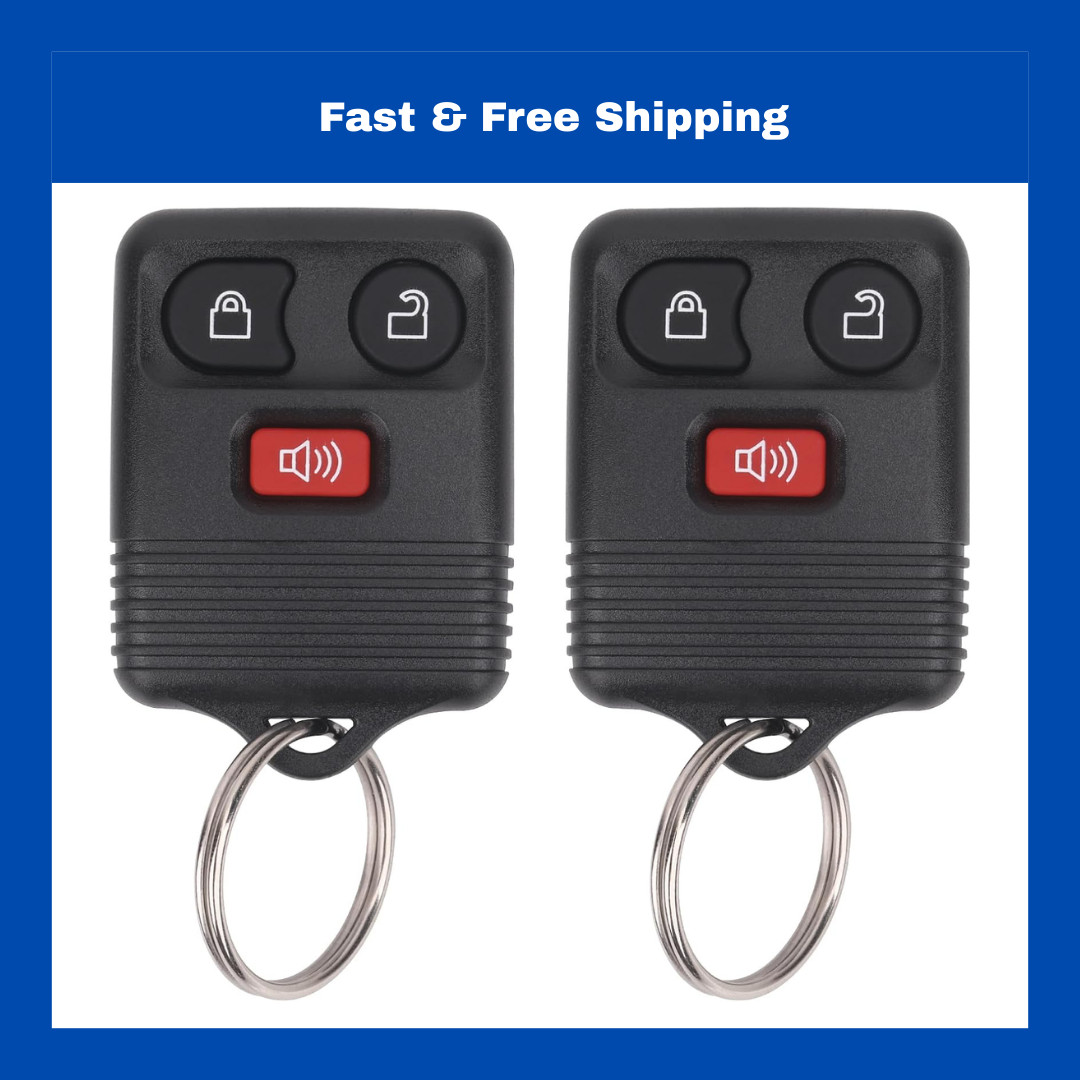 (Pack of 2) Keyless Entry Remote Key Fob Compatible with Ford F150 F250 F350 ...