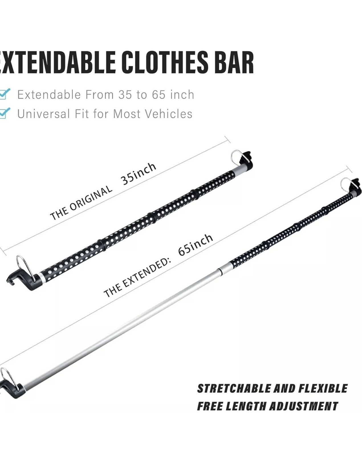 Turtle Wax Expandable Clothes Bar
