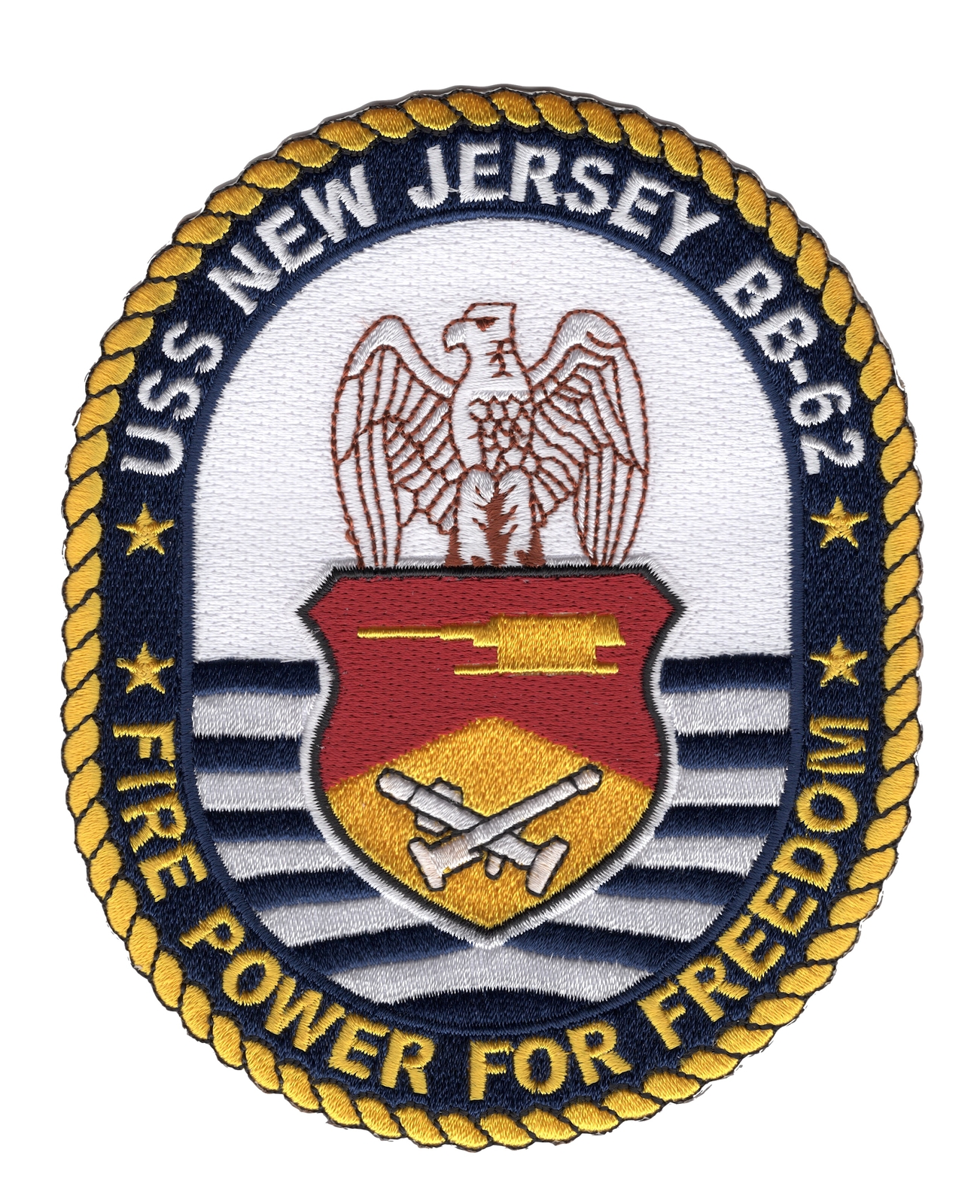 BB-62 USS New Jersey Patch