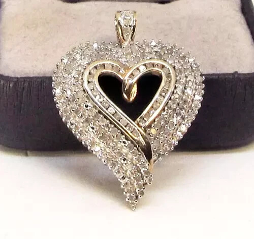 2.00Ct Lab Created White Diamond Heart Shape Pendant 14K Yellow Gold Plated