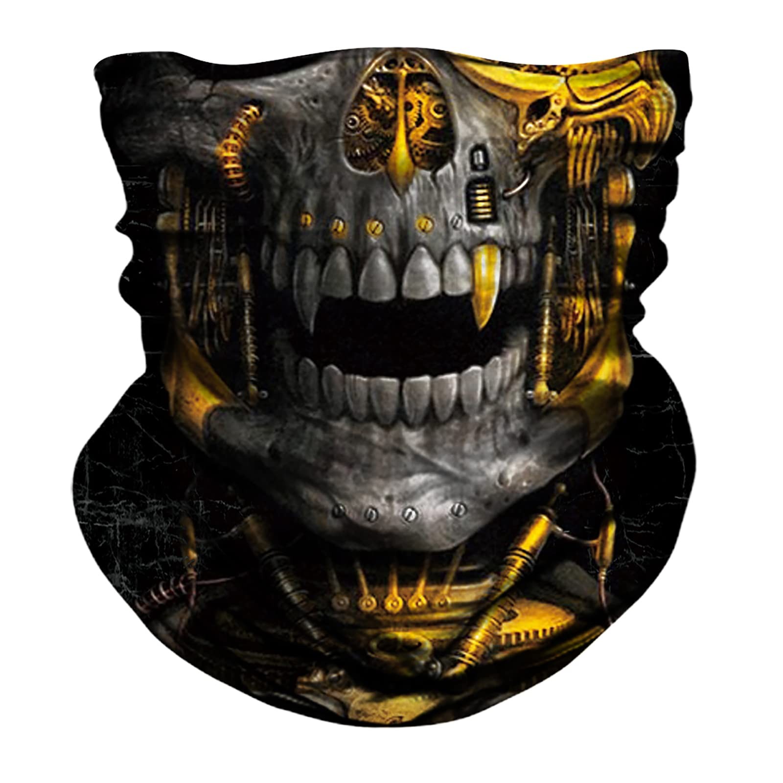 JOEYOUNG 3D Face Sun Mask, Neck Gaiter, One Size Fit Most, A-golden-758