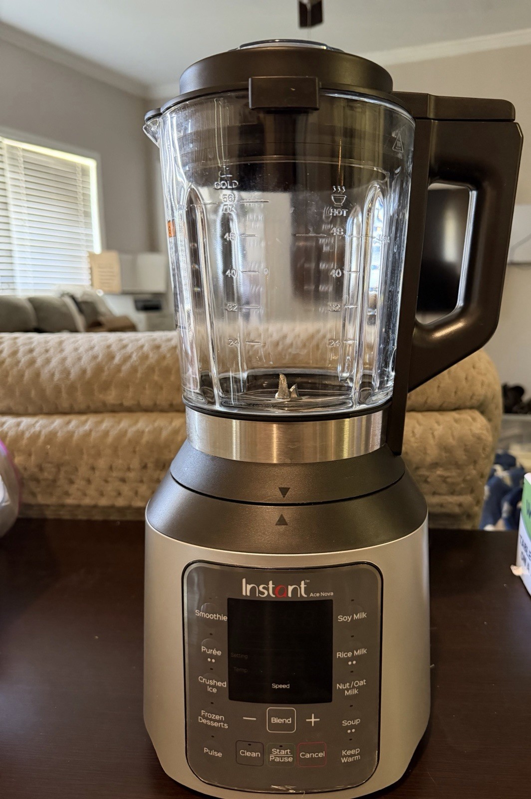 Instant Ace Nova Cooking & Beverage Blender Hot & Cold 9 Programs 56 OZ 1000W