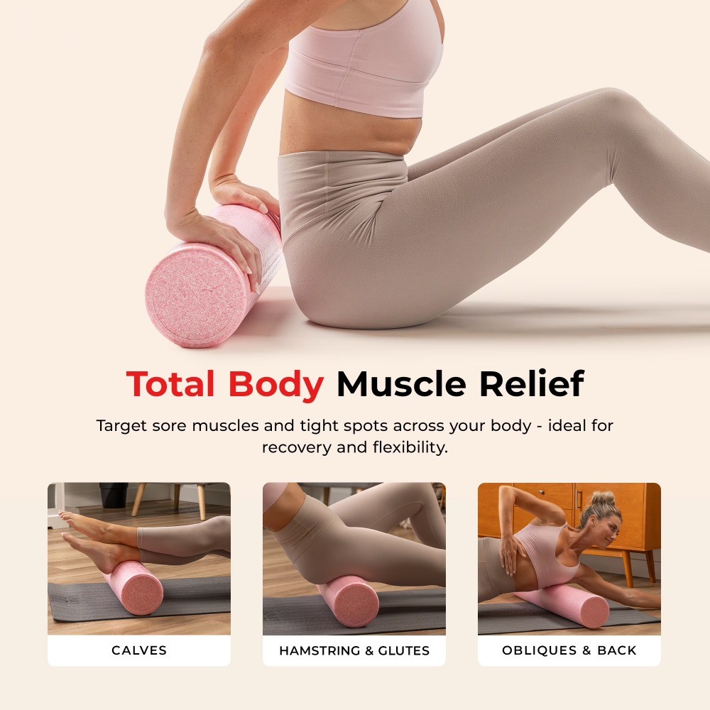 Health & Fitness 24" Yoga Foam Roller (Pink)