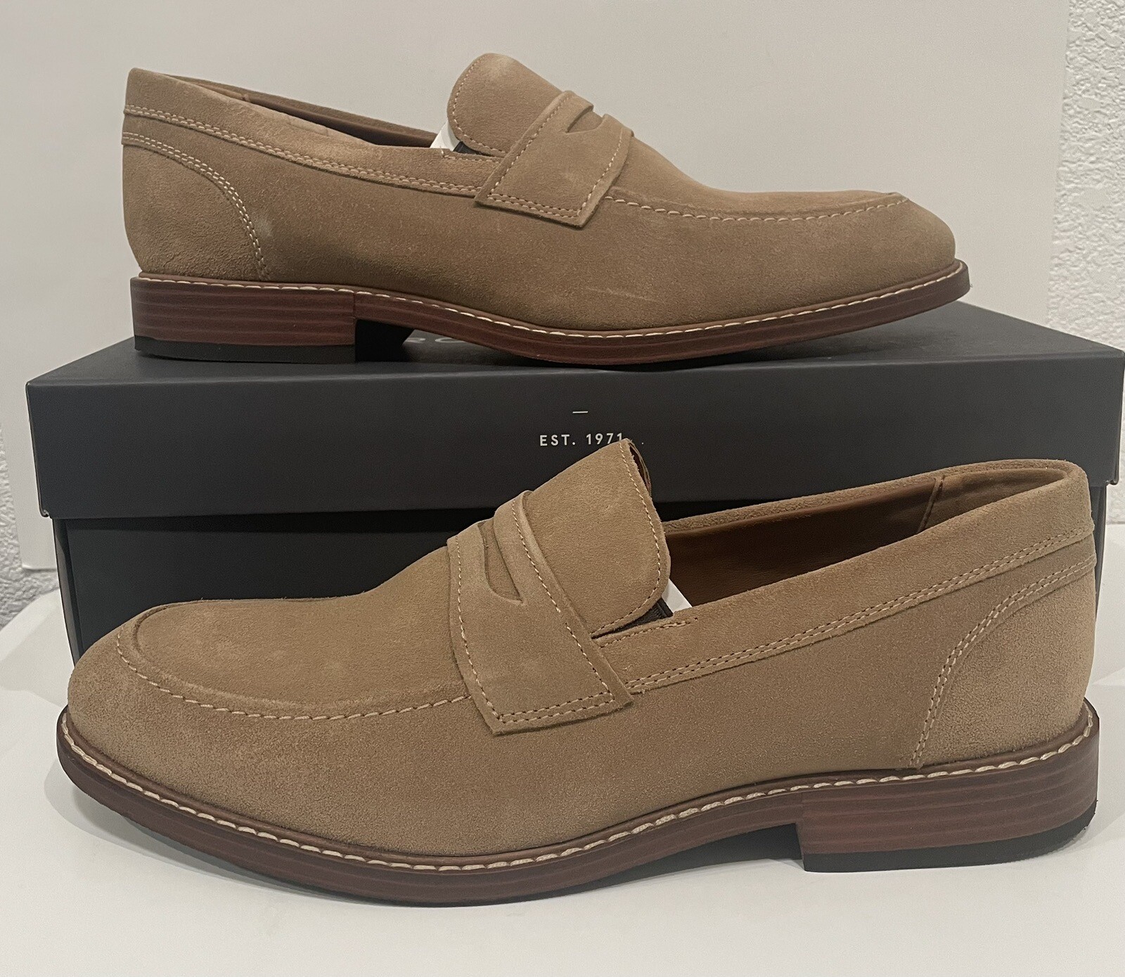 ROCKPORT MEN'S KENTON PENNY CH8573 SLIP ON SHOES SIZE 12 (WIDE)