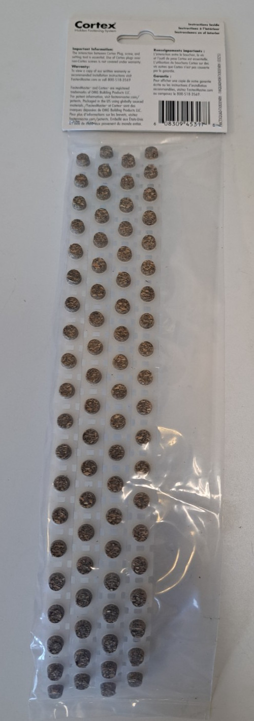 80 COLLATED FASTENMASTER CORTEX TREX ® ROCKY HARBOR PLUGS COMPOSITE DECKING