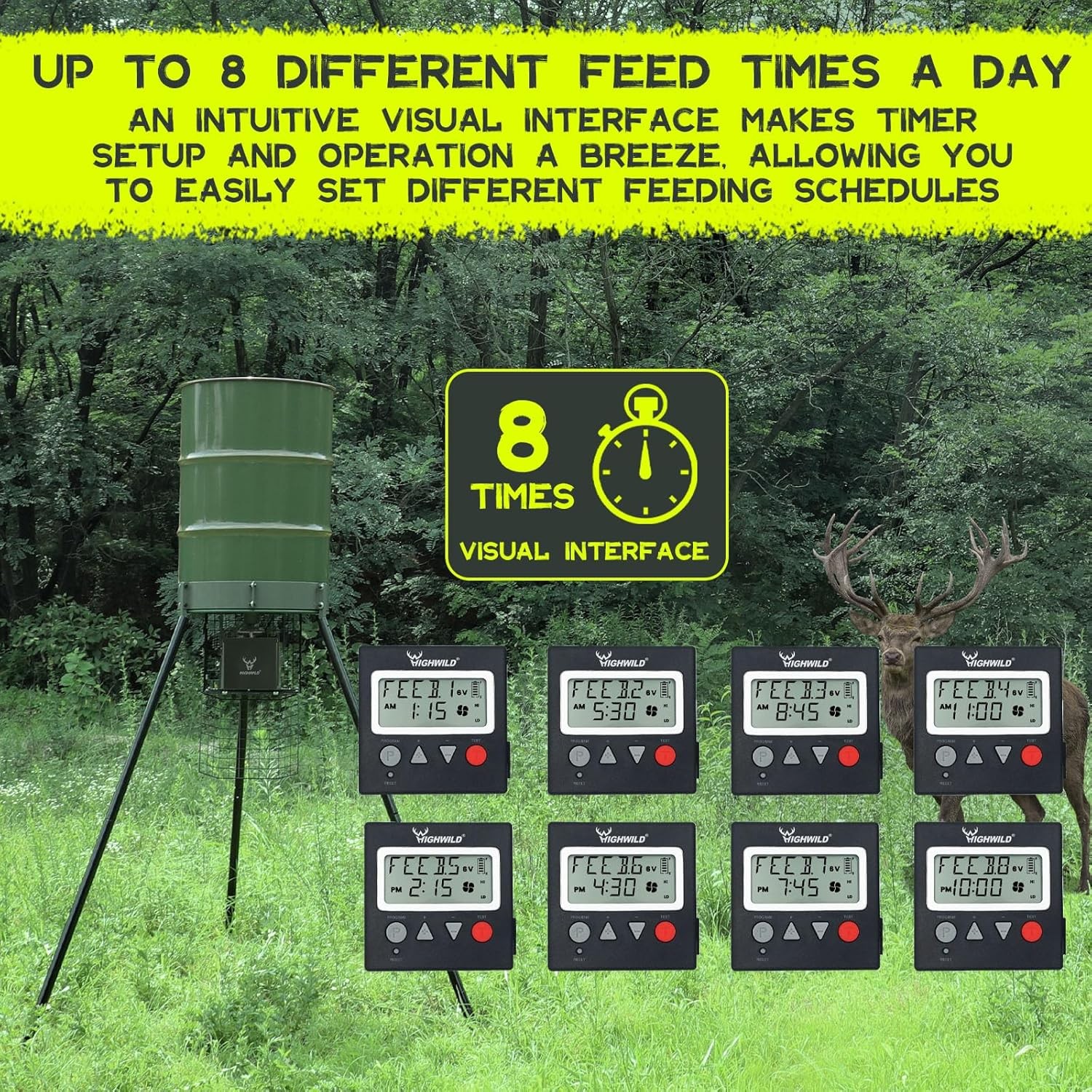 Highwild 6V/12V Universal Game Feeder Digital Timer - G-