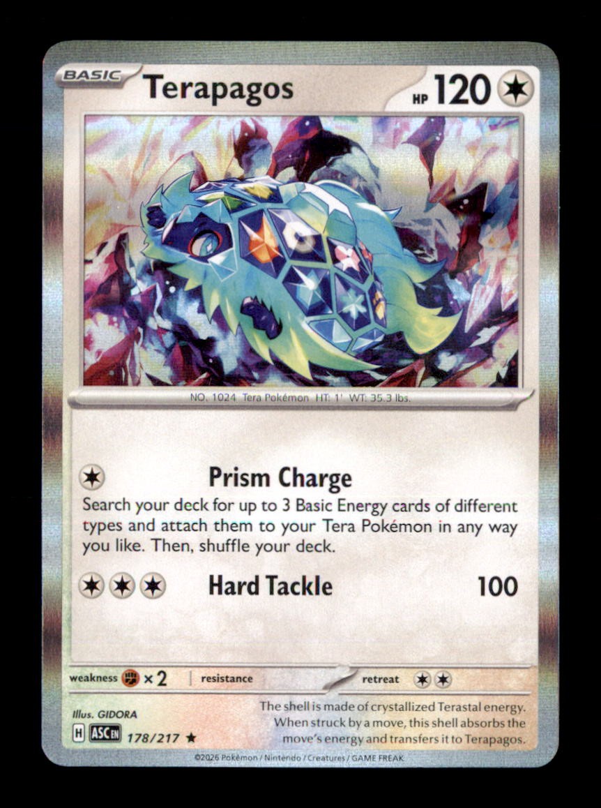 Terapagos Holo Rare ME: Ascended Heroes 178/217 NM