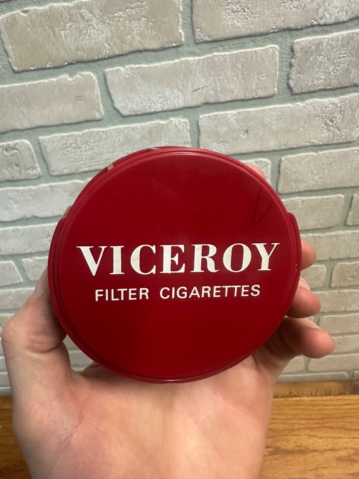 Vintage 1950s Viceroy Cigarettes Plastic Pen or Cigarette Holder - Stick on Wall