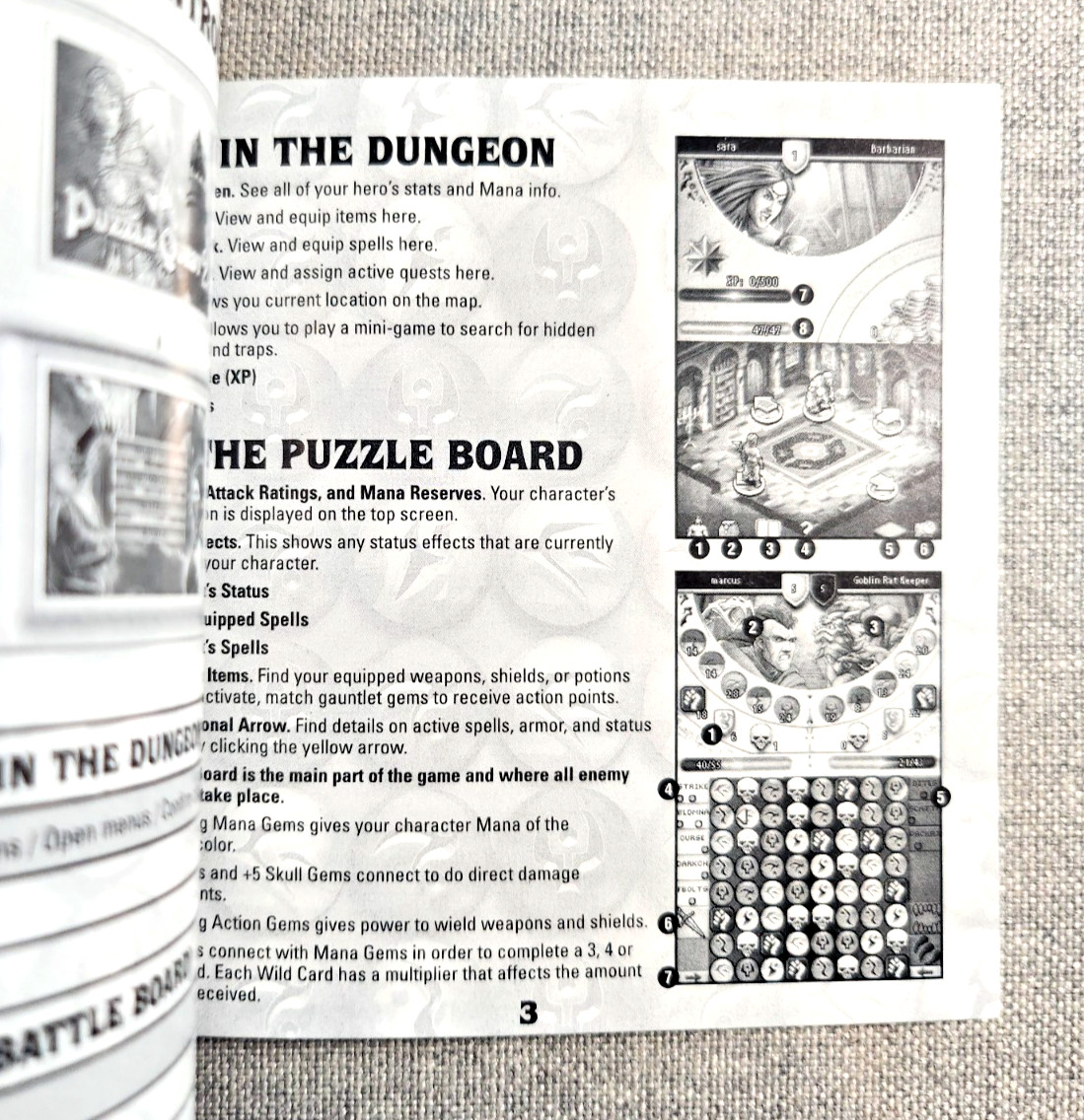 Puzzle Quest 2 Instruction Manual Only - Nintendo DS