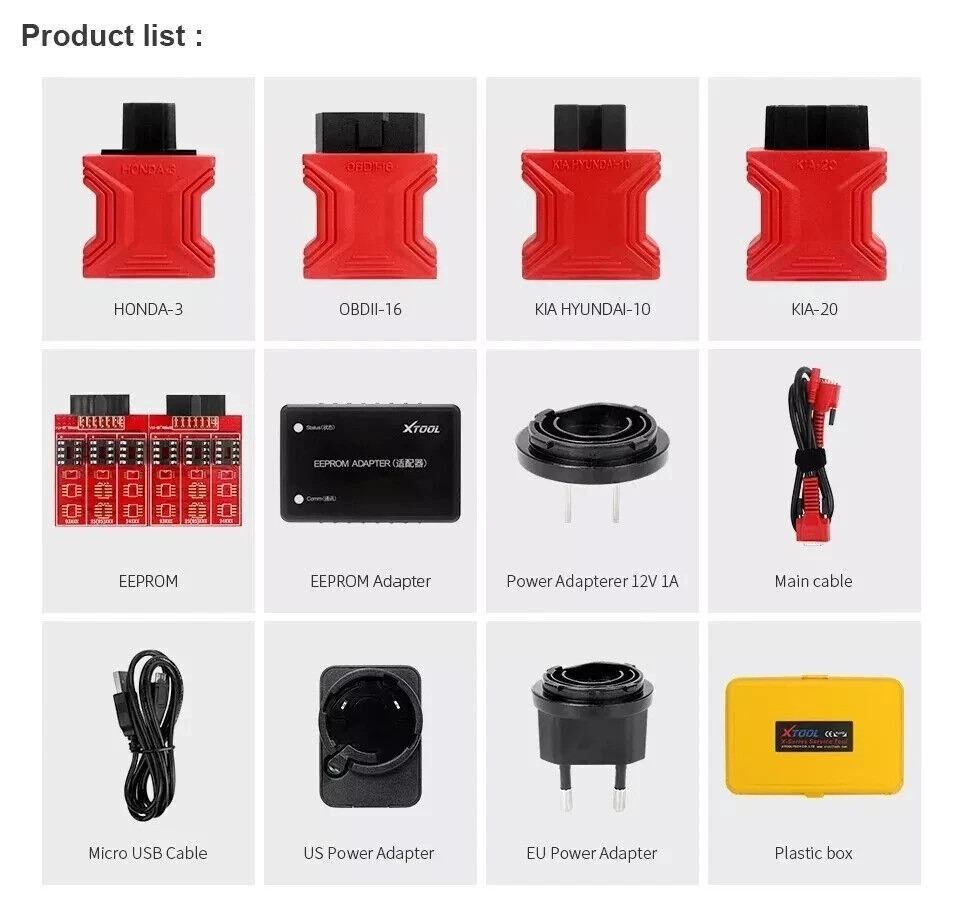 XTOOL X100 Pro2 Auto Key Program IMMO Car Diagnostic Tool OBD2 Scanner EEPROM