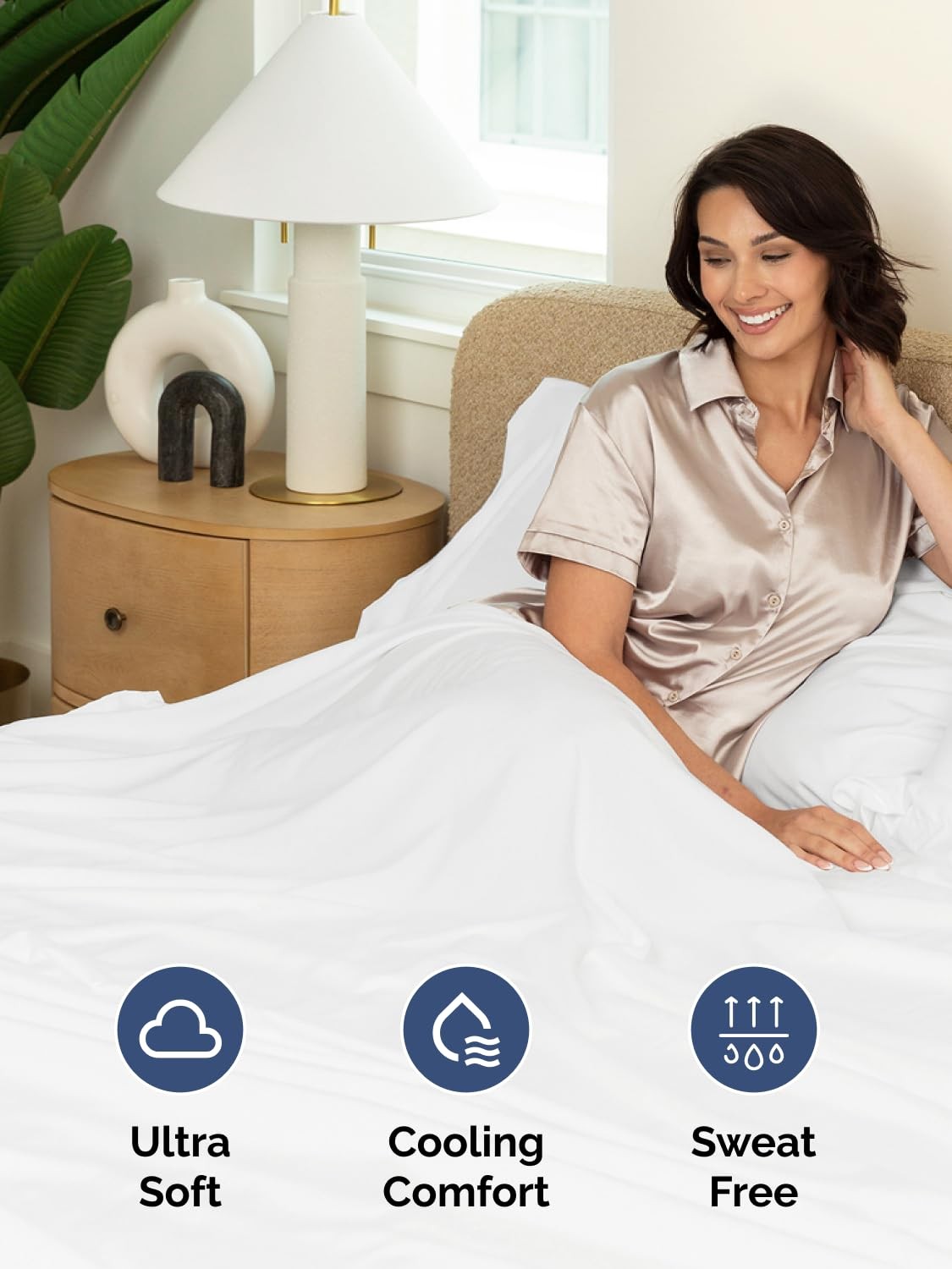 Extra Deep Twin Fitted Sheet - Hotel Luxury Single Fitted Sheet Only - Easily...