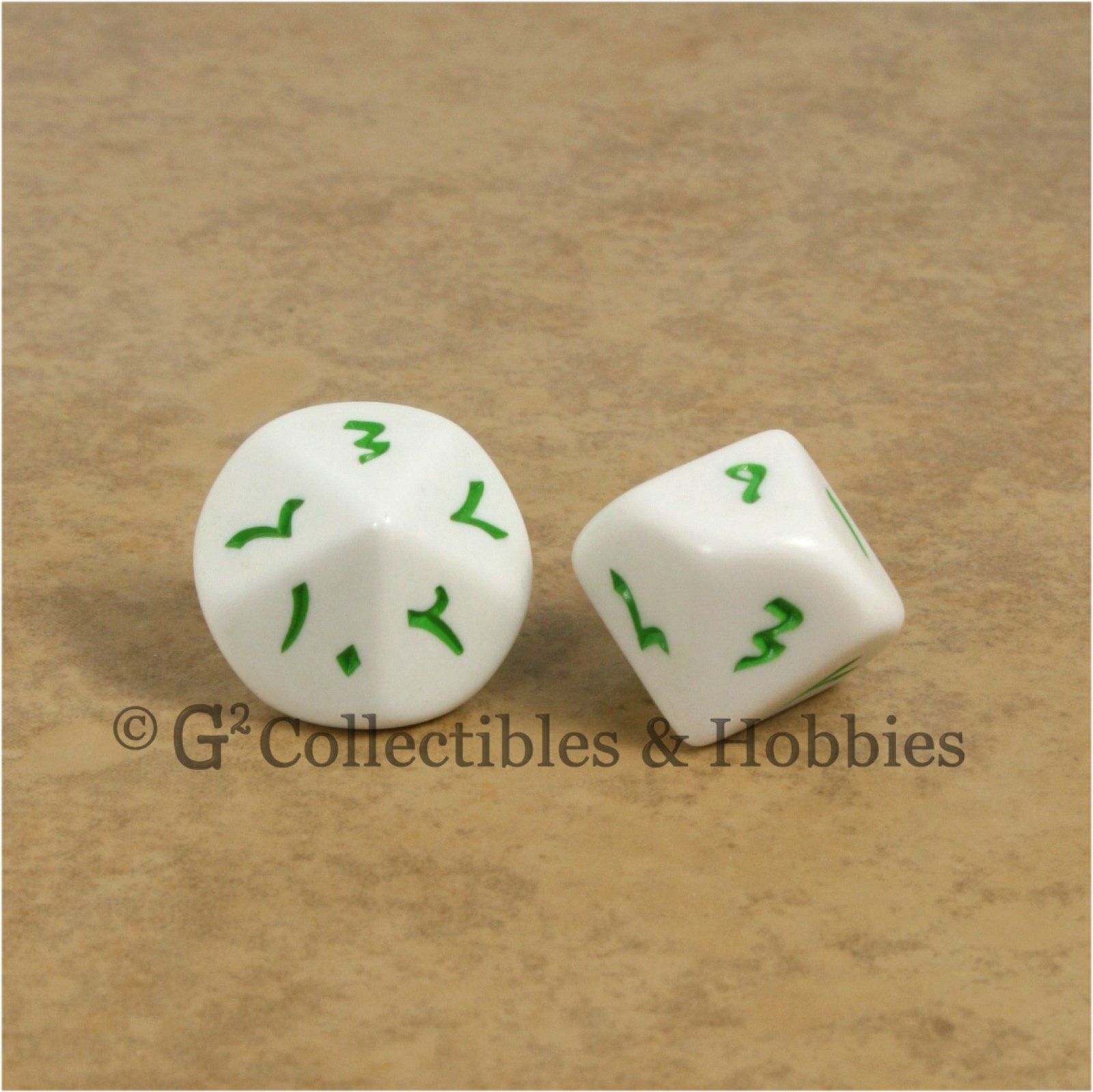 NEW 2 Arabic-Indic Numbers Large 20mm D10 Dice Set RPG Game Language 10 Sided