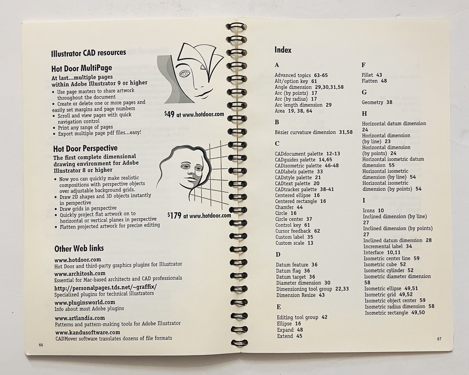 HotDoor CADtools 3 for Adobe Illustrator, Mac OS X 10.3 (2004, CD) w/ User Guide