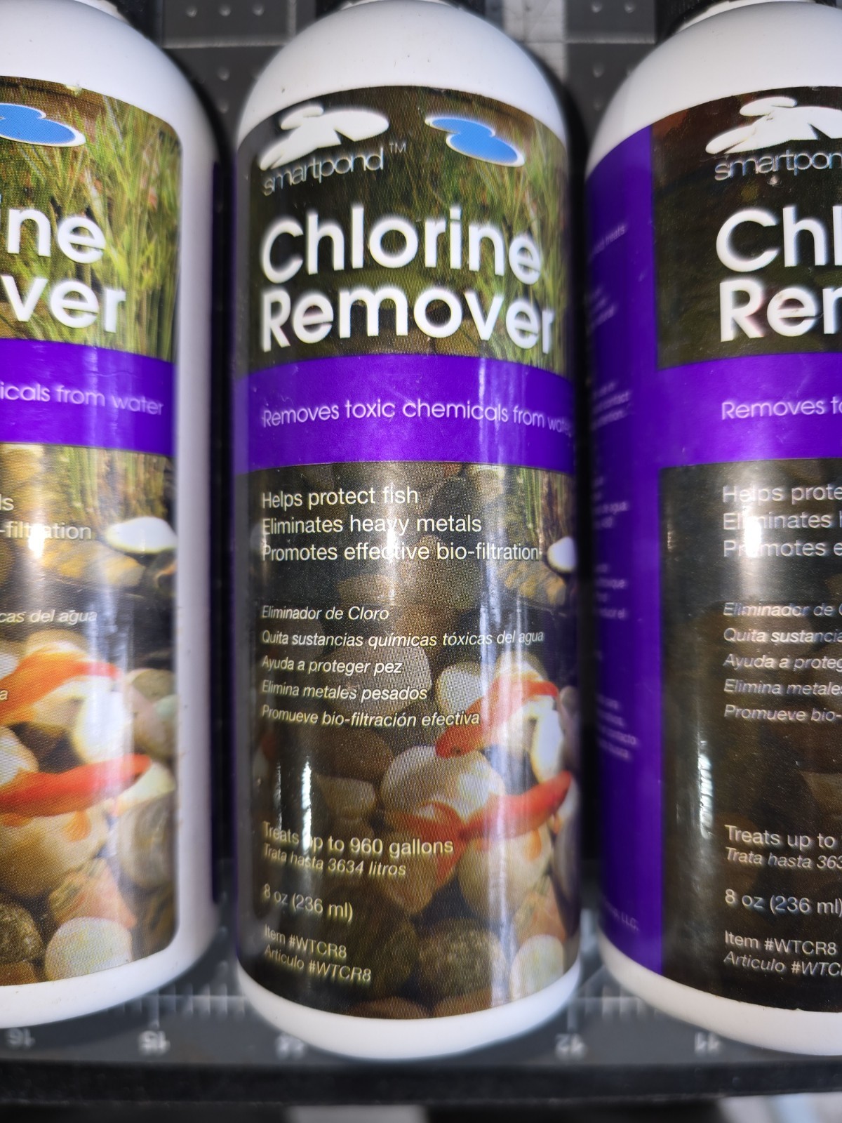 Smartpond Chlorine Remover Pond Cleaner 8 oz. New Sealed Bottle