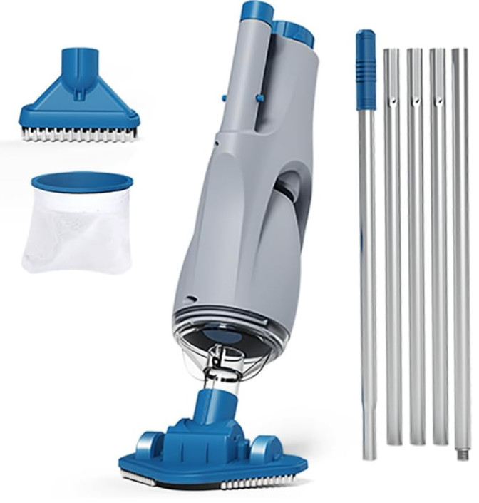 Aspiradora Piscina Spa Inalámbrica IPX8 60 Min con 2 Cepillos, Nuevo