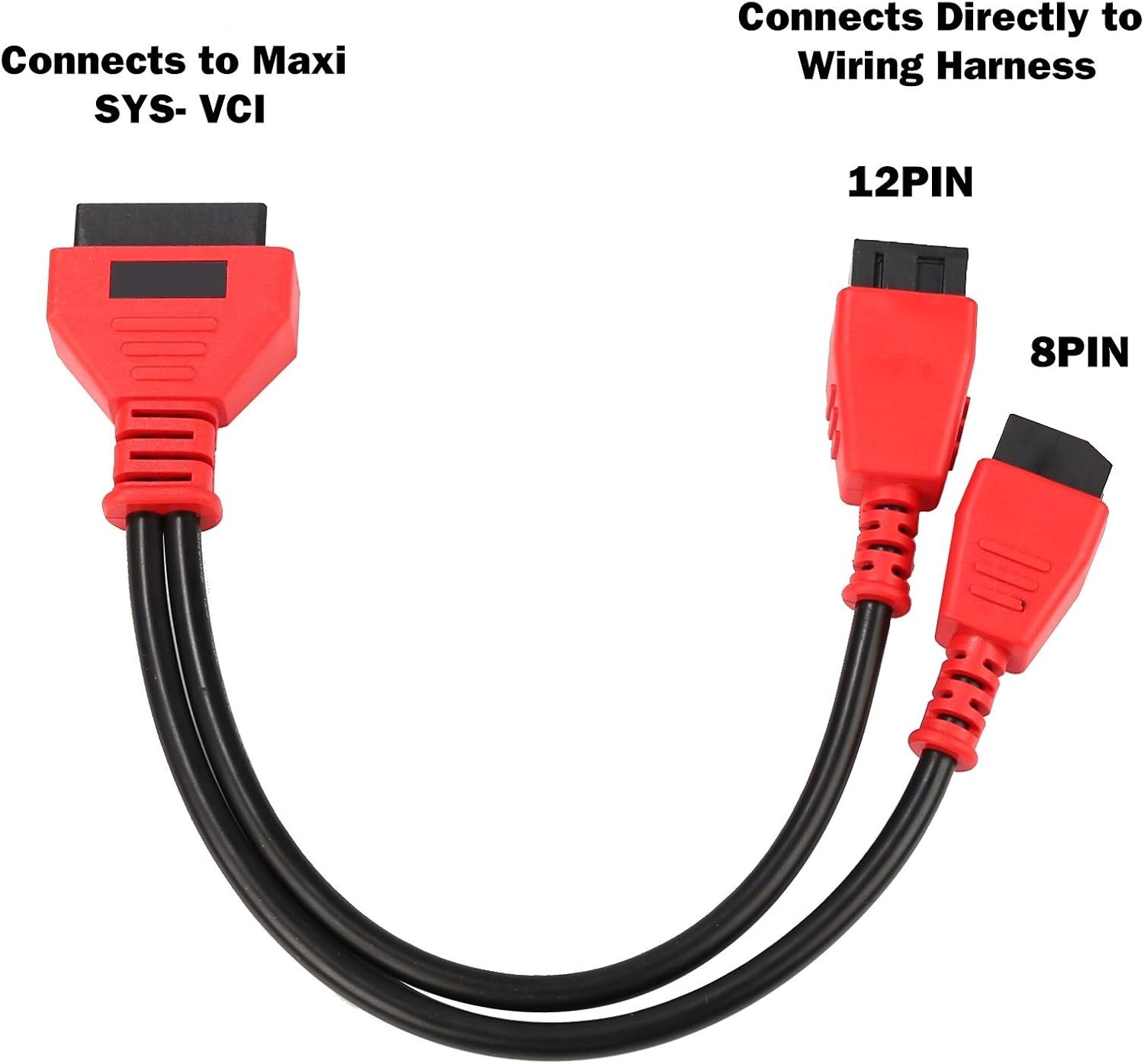 FCA 12+8 Cable Adapter for Chrysler 12+8 Programming Cable Connector, Autel OBD2