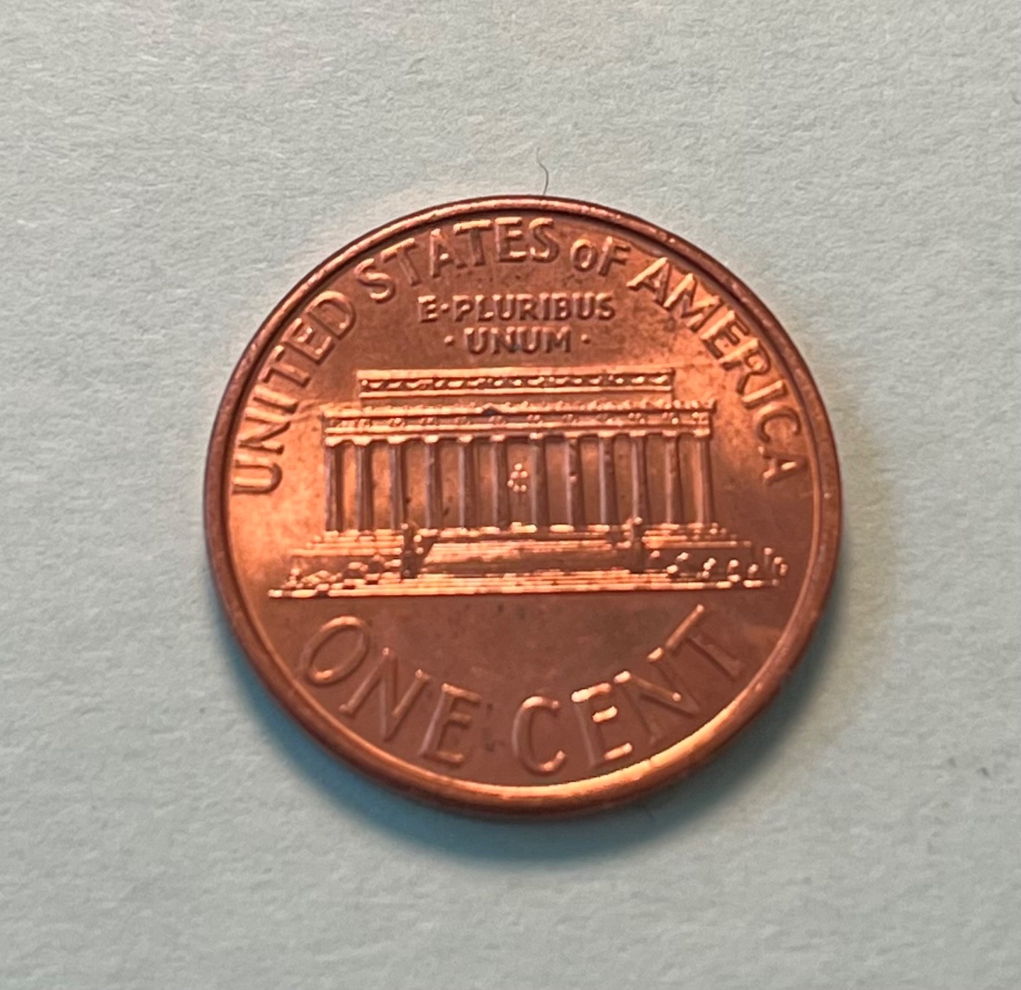 1993 D Lincoln Memorial Cent Off Center Strike Error