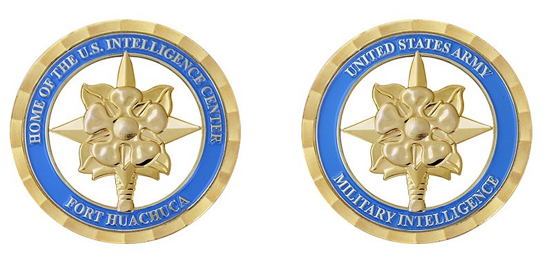ARMY FORT HUACHUCA HOME OF THE USA  INTELLIGENCE CENTER 1.75"  CHALLENGE COIN