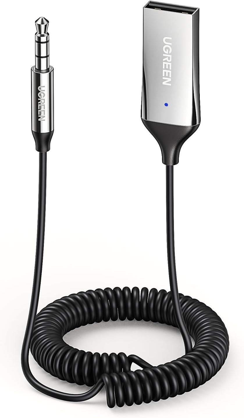 Bluetooth 6.0 Adapter with Built-in Microphone for Smooth Hands-Free Calling