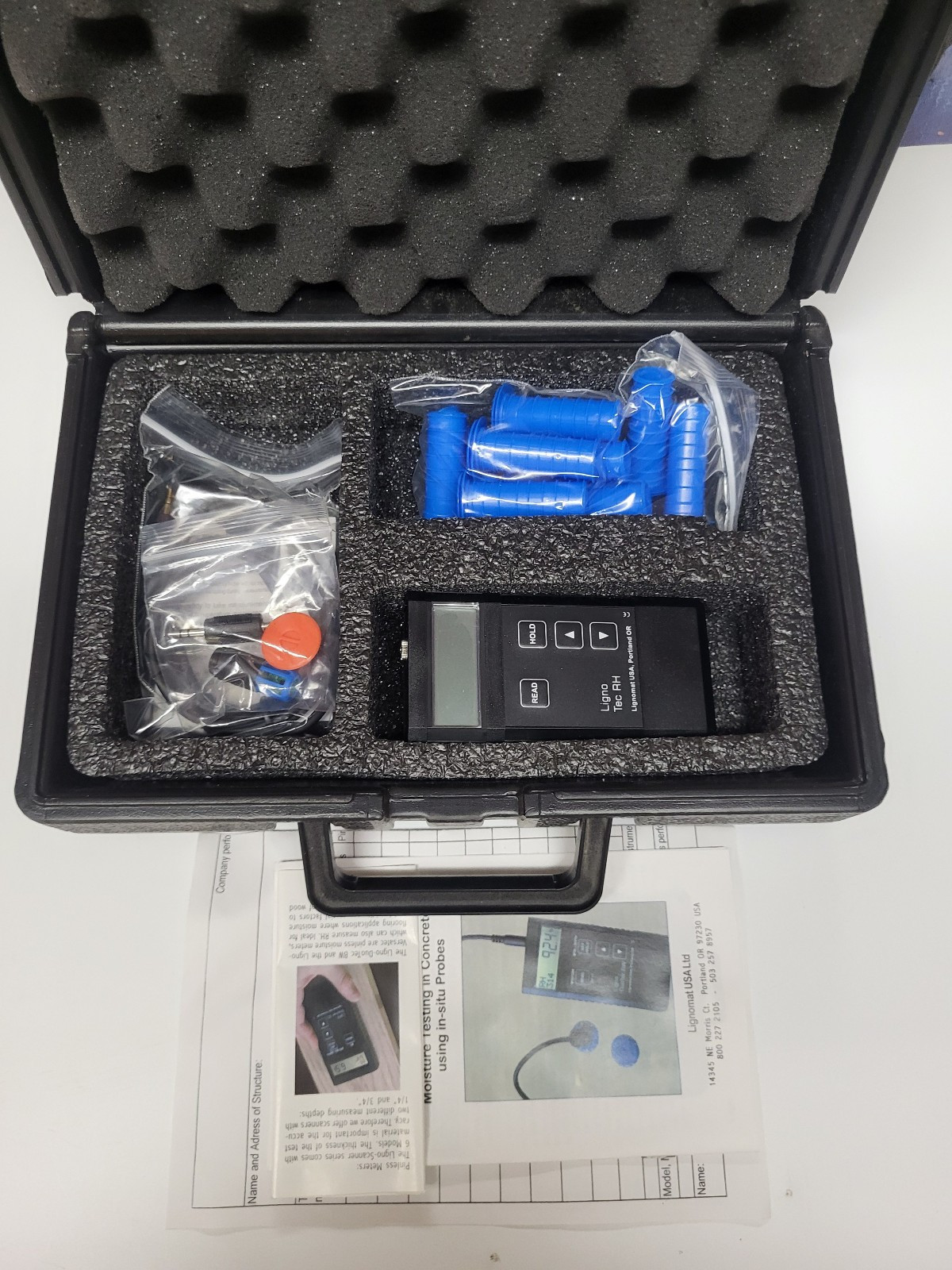 Lignomat Ligno Tec RH Concrete Moisture Tester w/ Case