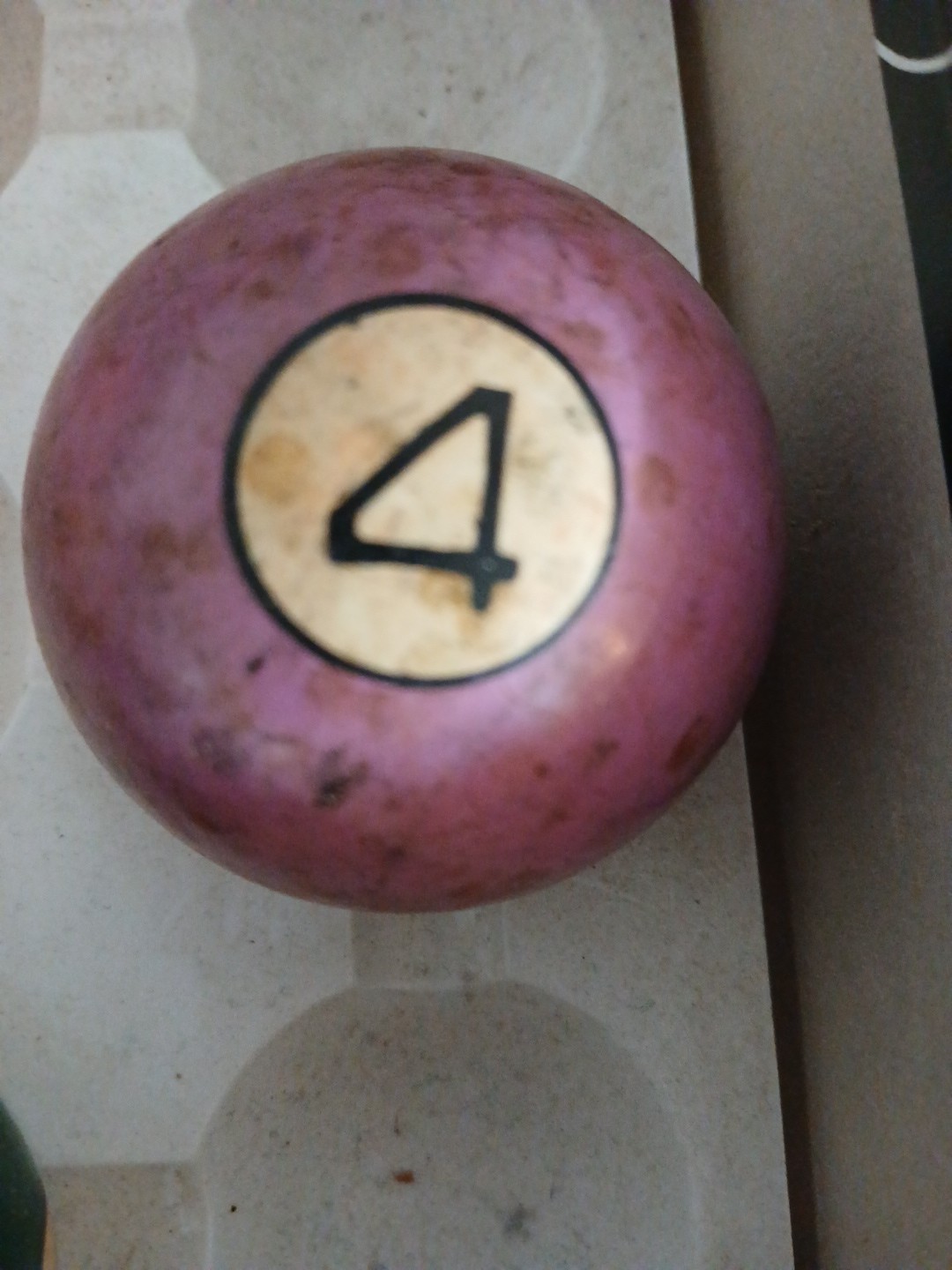 Vintage Billiard Pool Ball  # 4