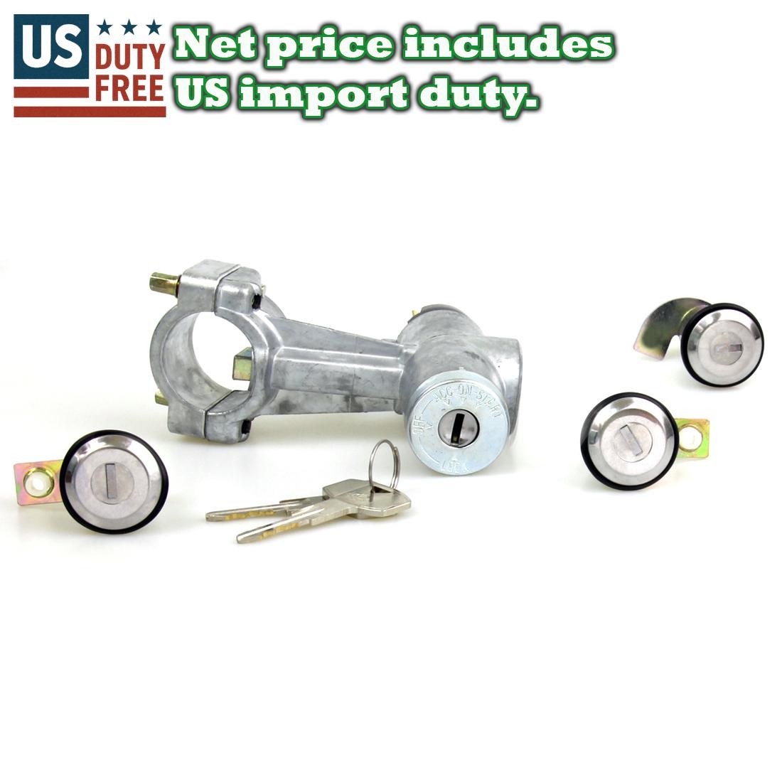 IGNITION SWITCH FUEL LID DOOR LOCKS SET FIT DATSUN 1200 SUNNY B110 B120 B140 UTE