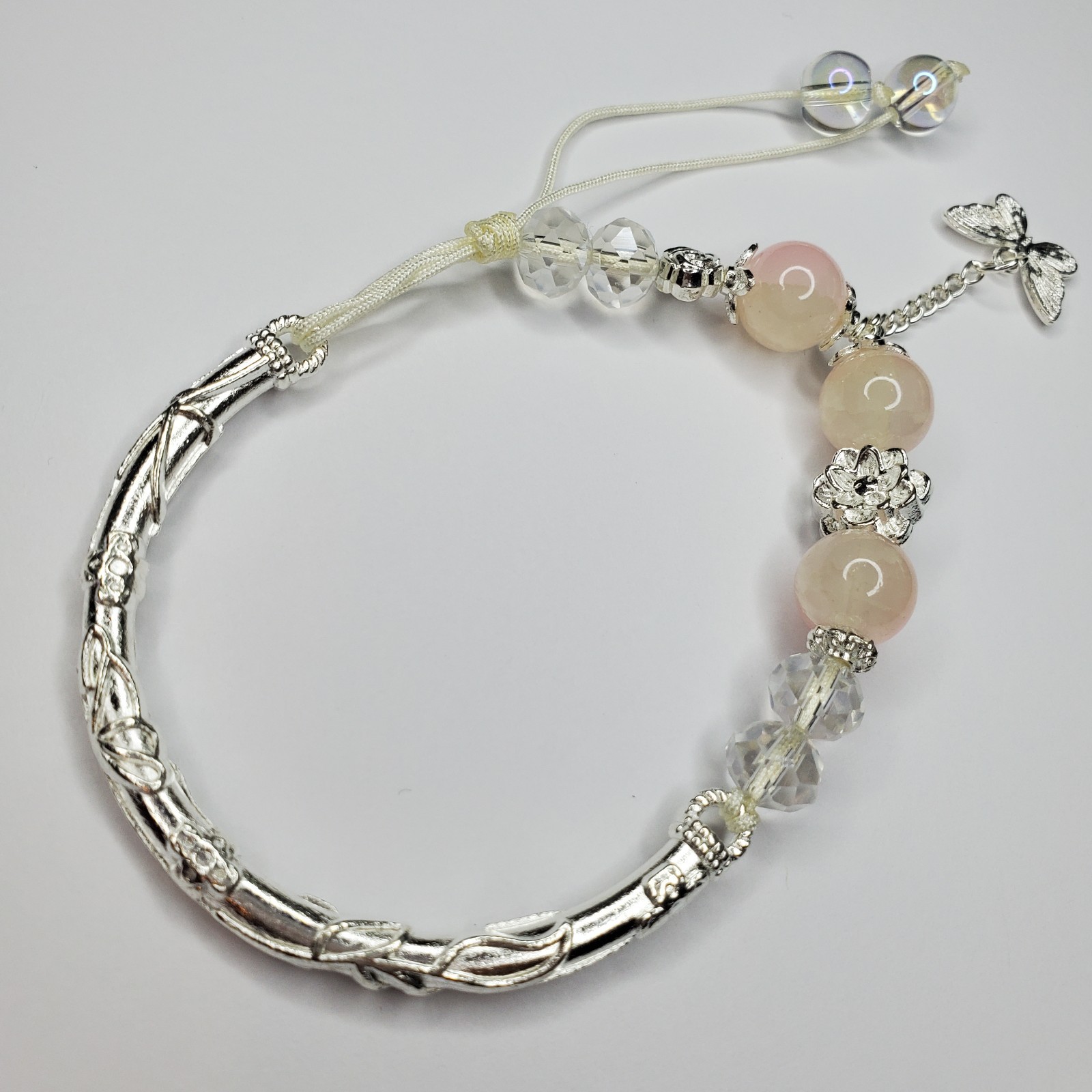 Hand crafted artisan unique gemstone bracelet